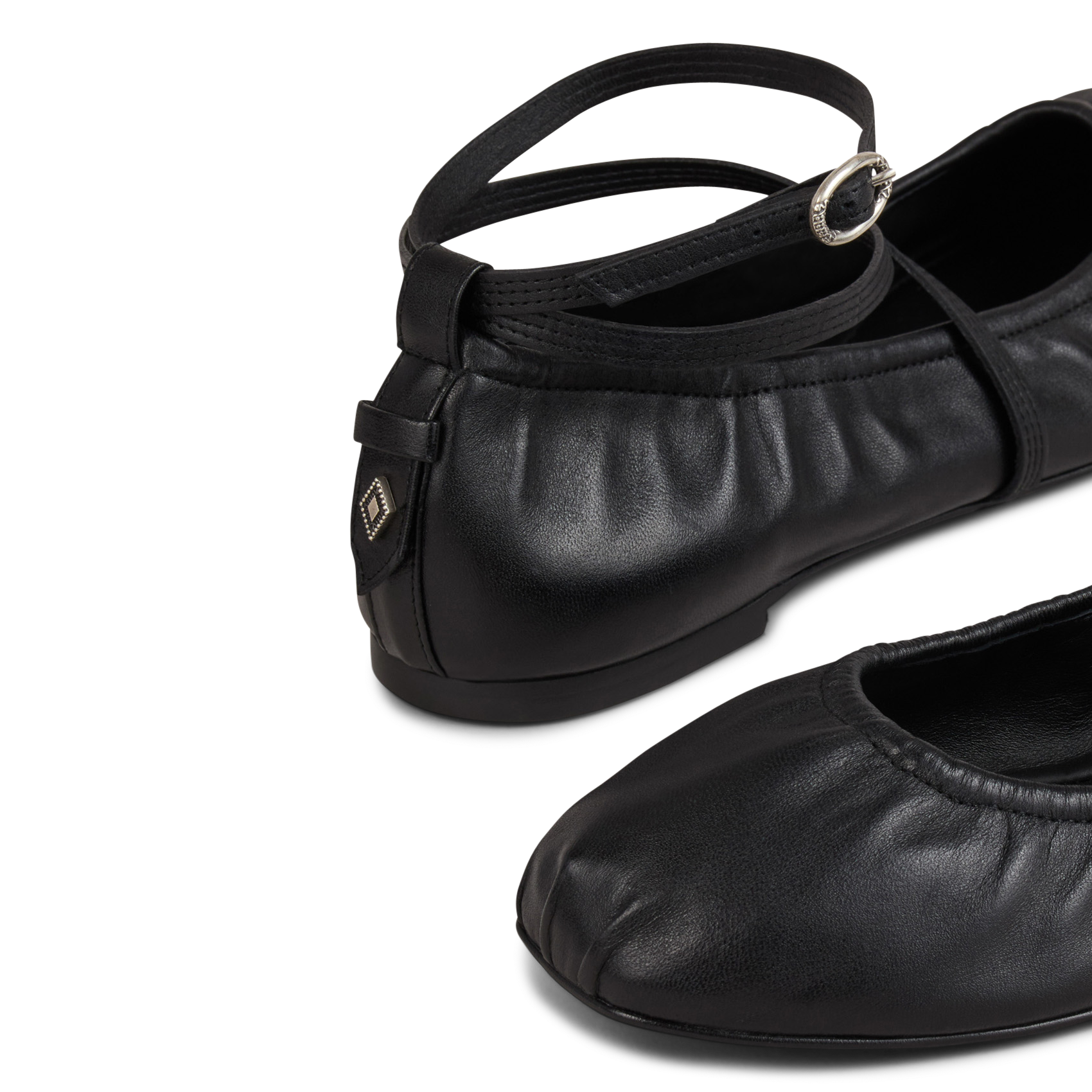 Ballerines en cuir BA&SH Noir