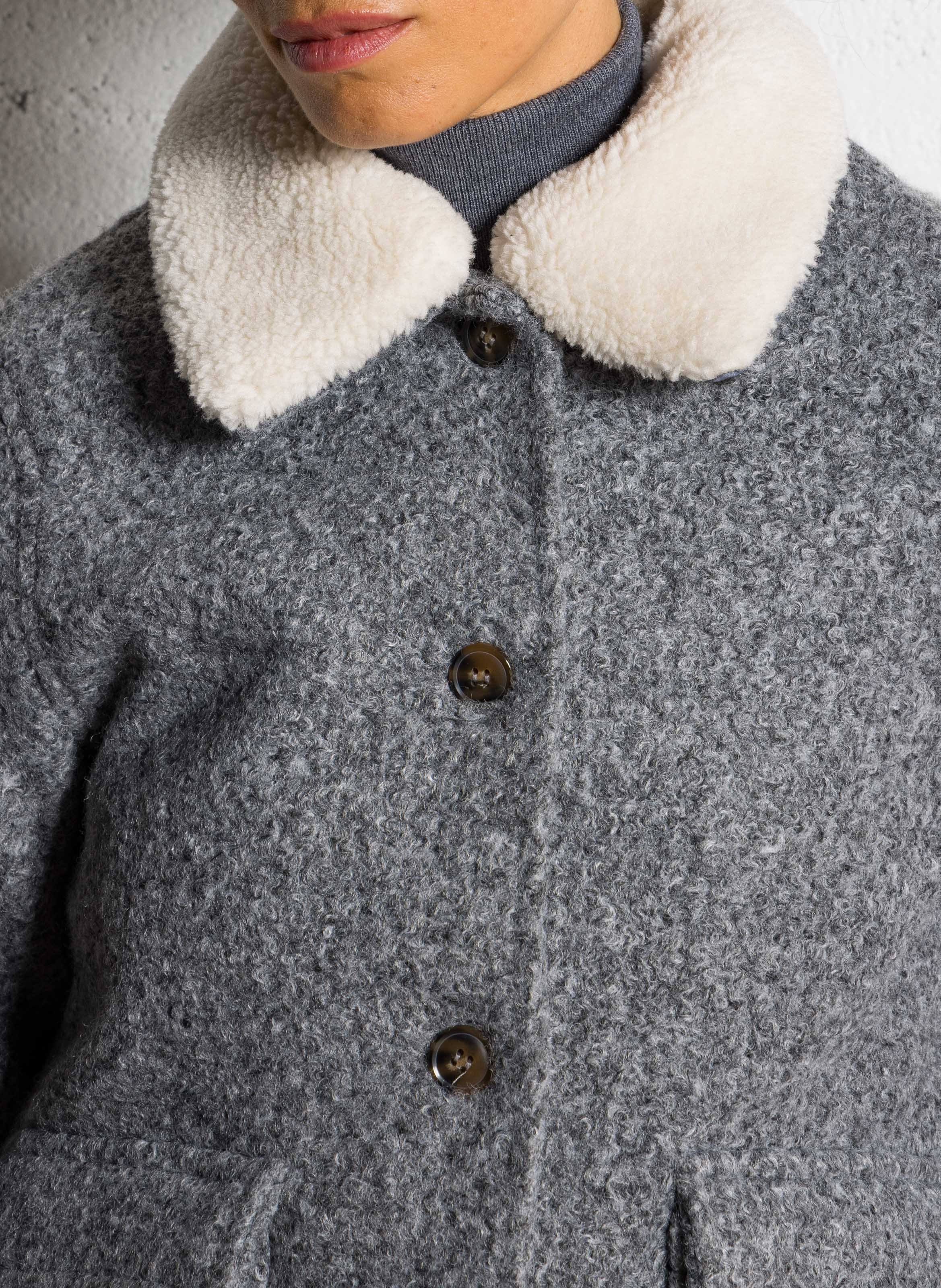 Veste col classique  LA PETITE ETOILE Gris