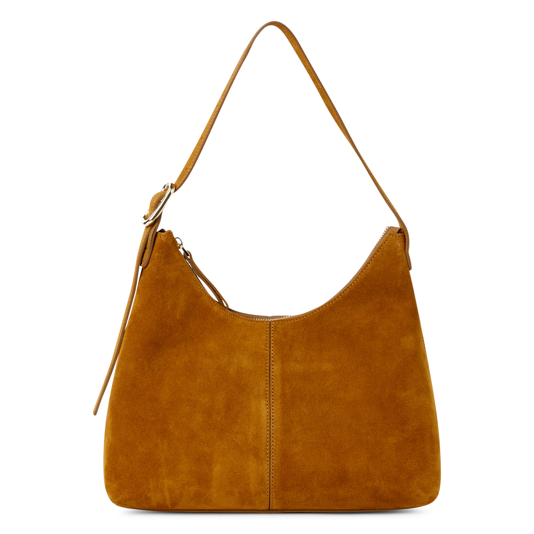 Langwerpige, suède handtas SAISON 1865 Bruin