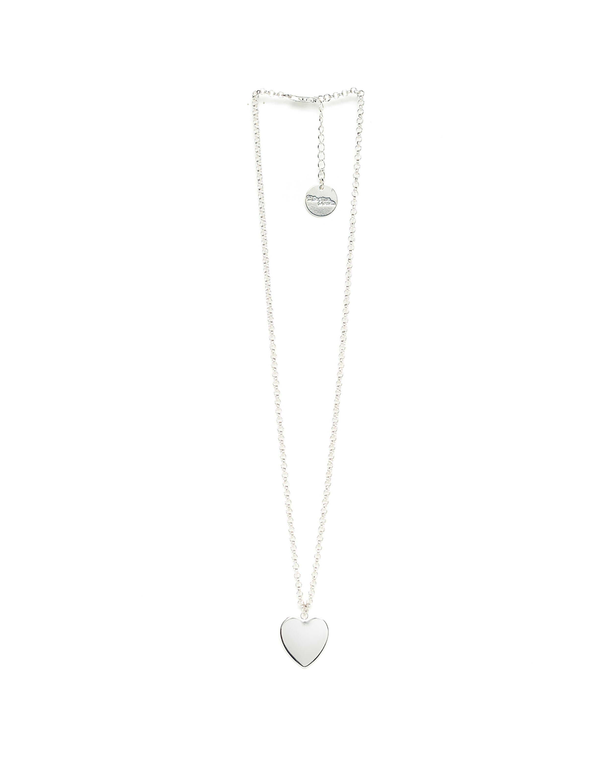 Silver plated heart necklace MONSIEUR SIMONE Silver