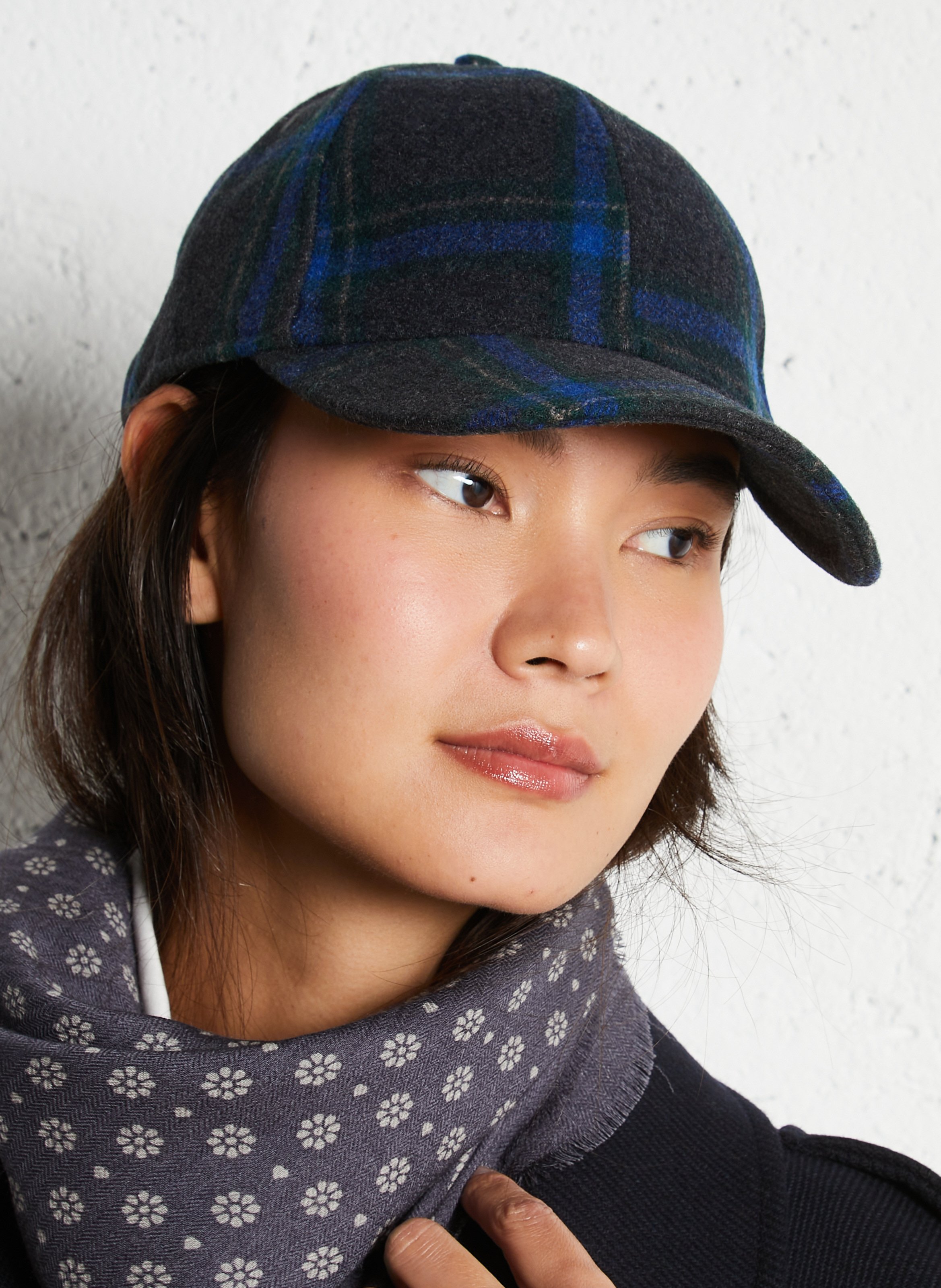 Wool-blend cap MAISON 123 Blue