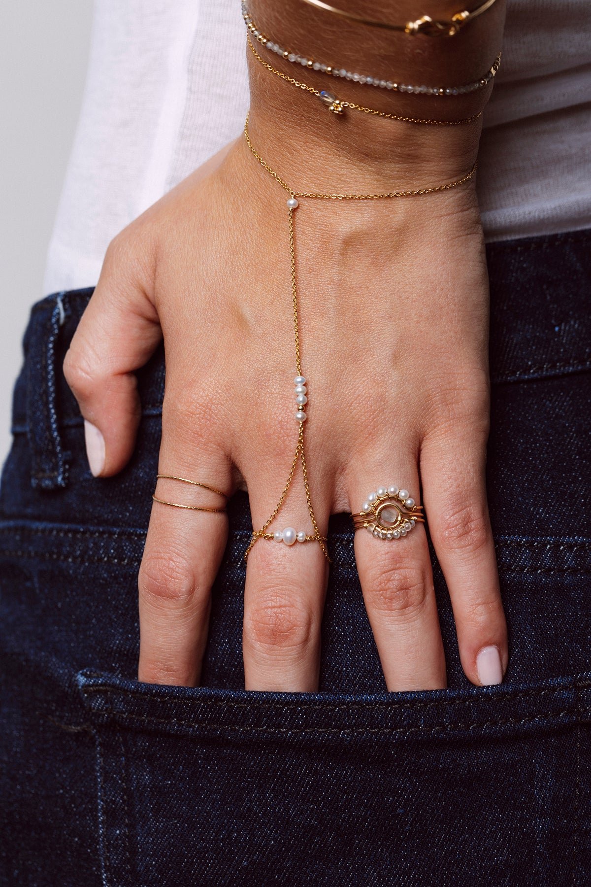 Ring - labradorite YAY Golden