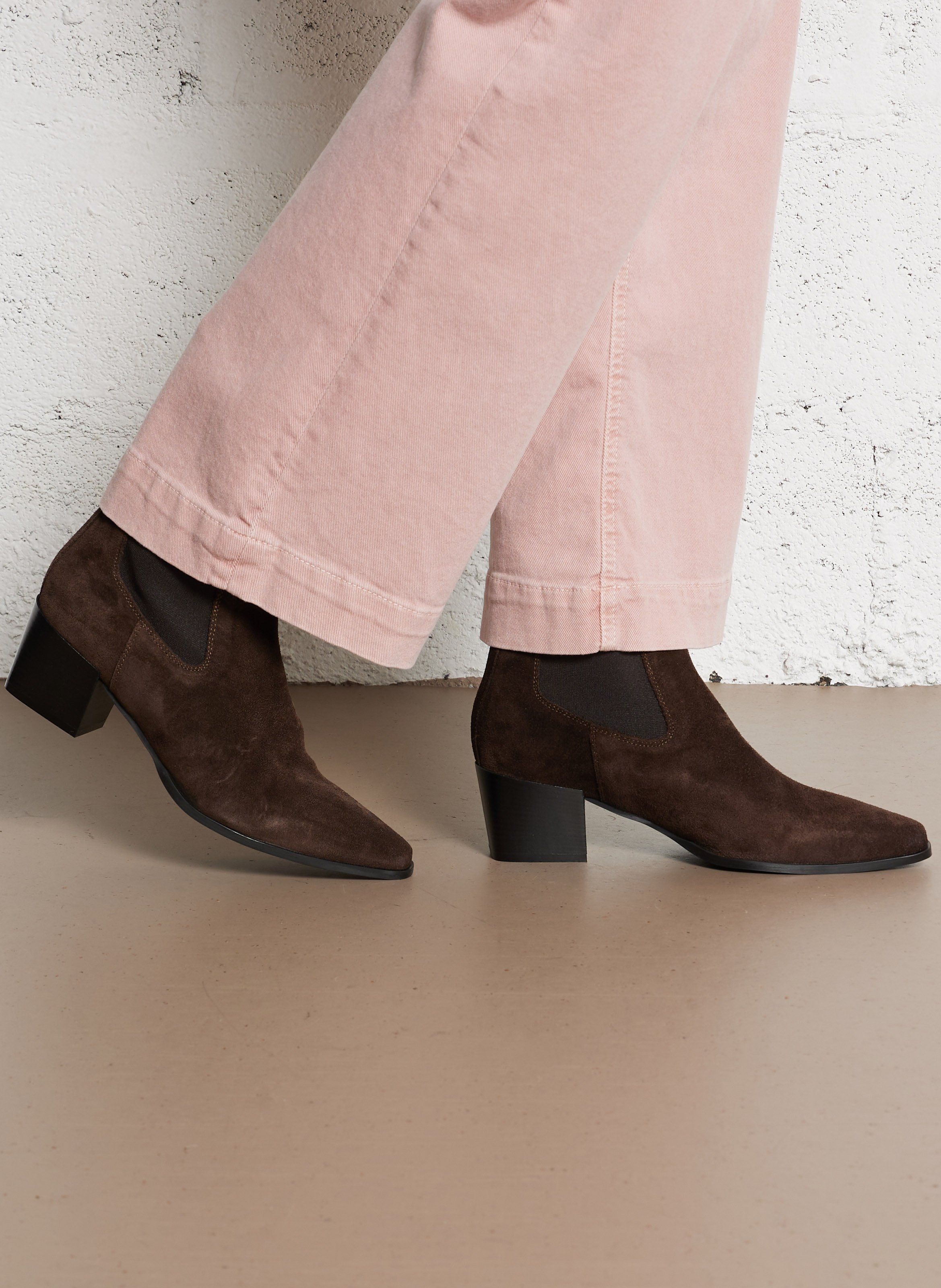 Laarzen van corduroy REQINS Bruin