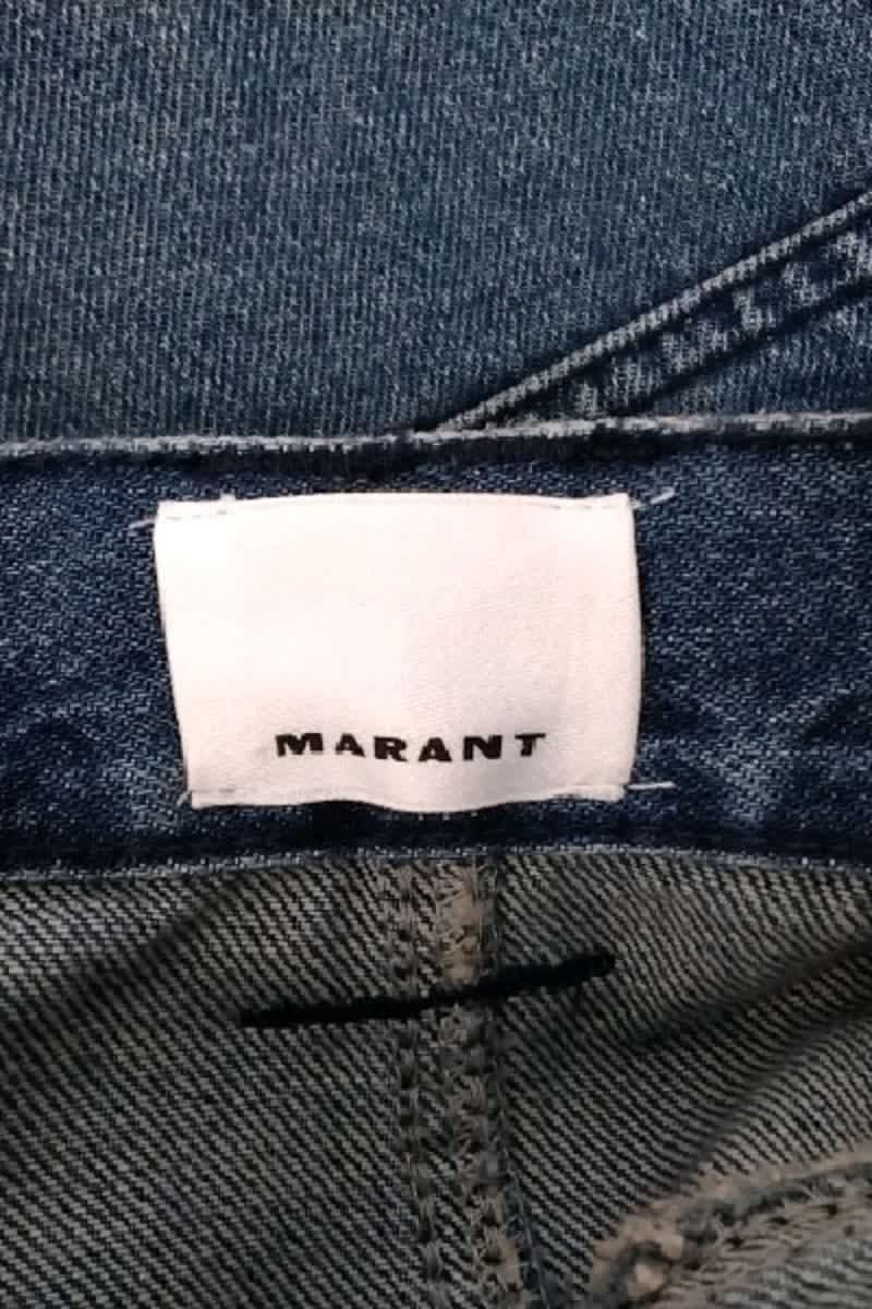 - Straight-leg jeans
- 5 pockets
- Straight cut
- Faded effect ISABEL MARANT - Seconde Main Blue