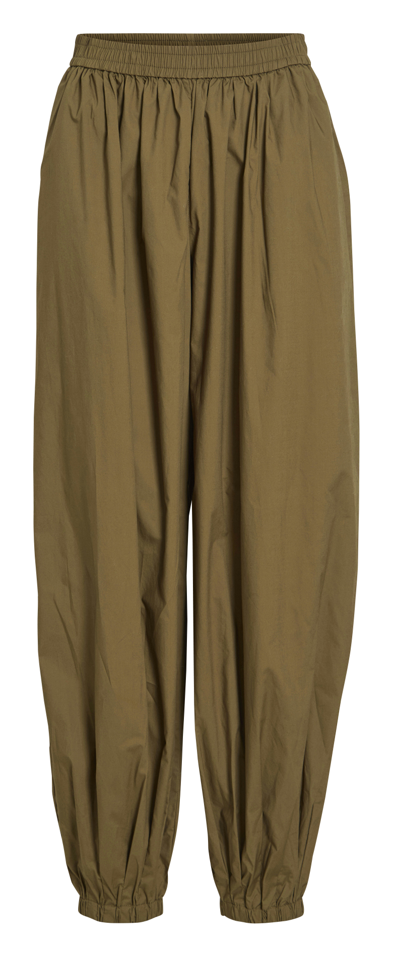 Cotton balloon pants VILA Green