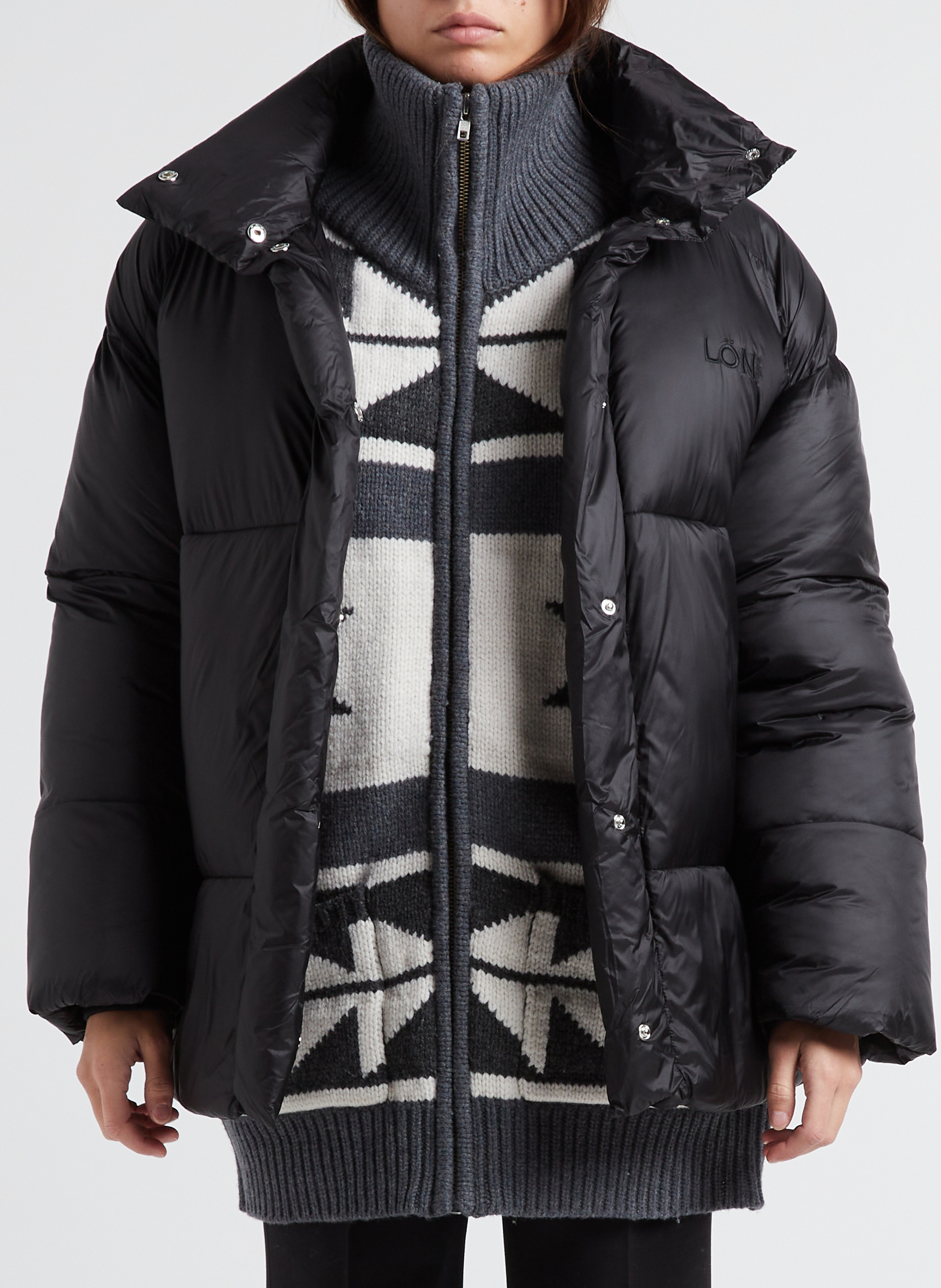 Steppjacke mit Stehkragen MARGAUX LONNBERG Schwarz