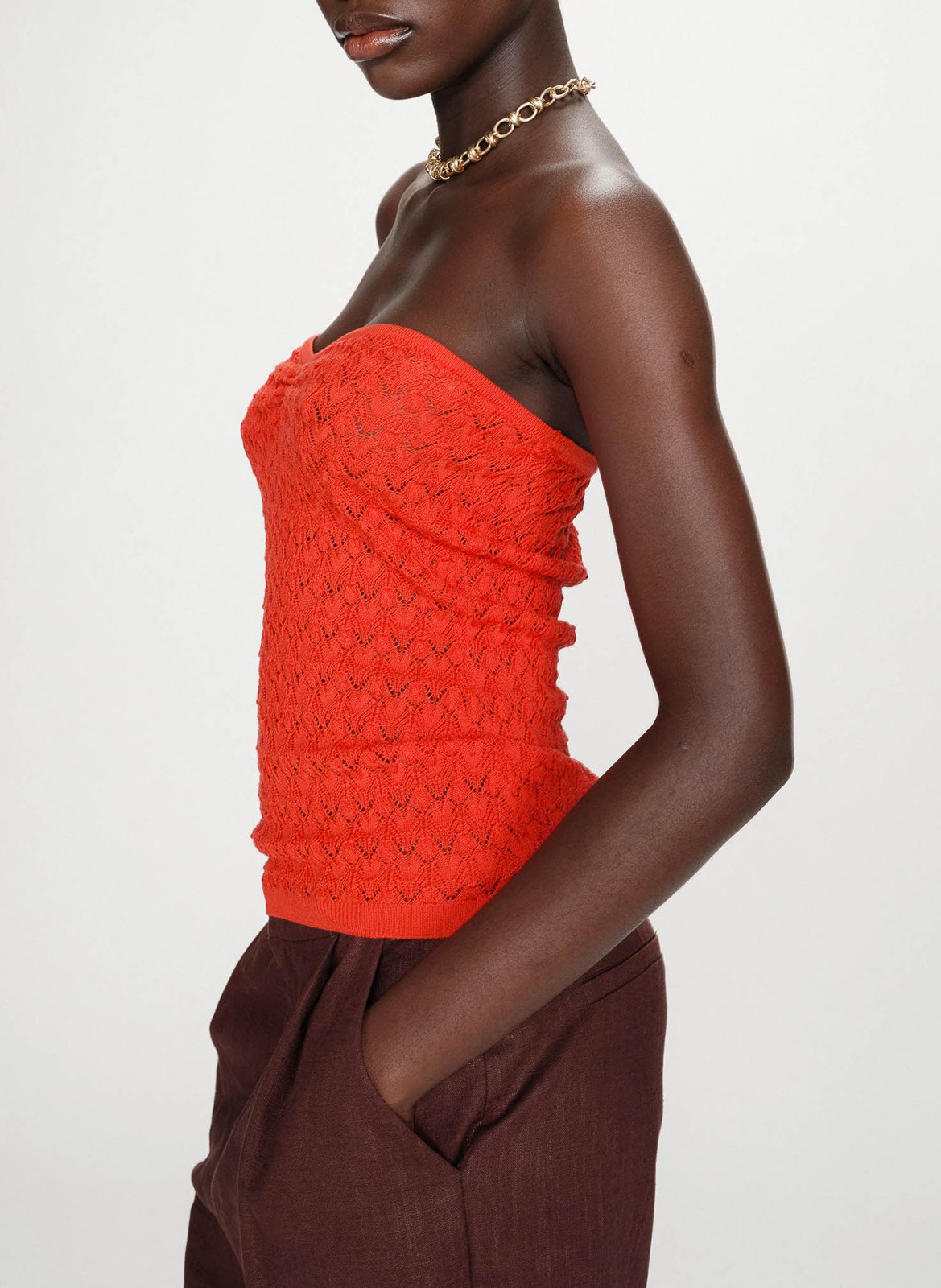 Top bustier GRACE ET MILA Rouge