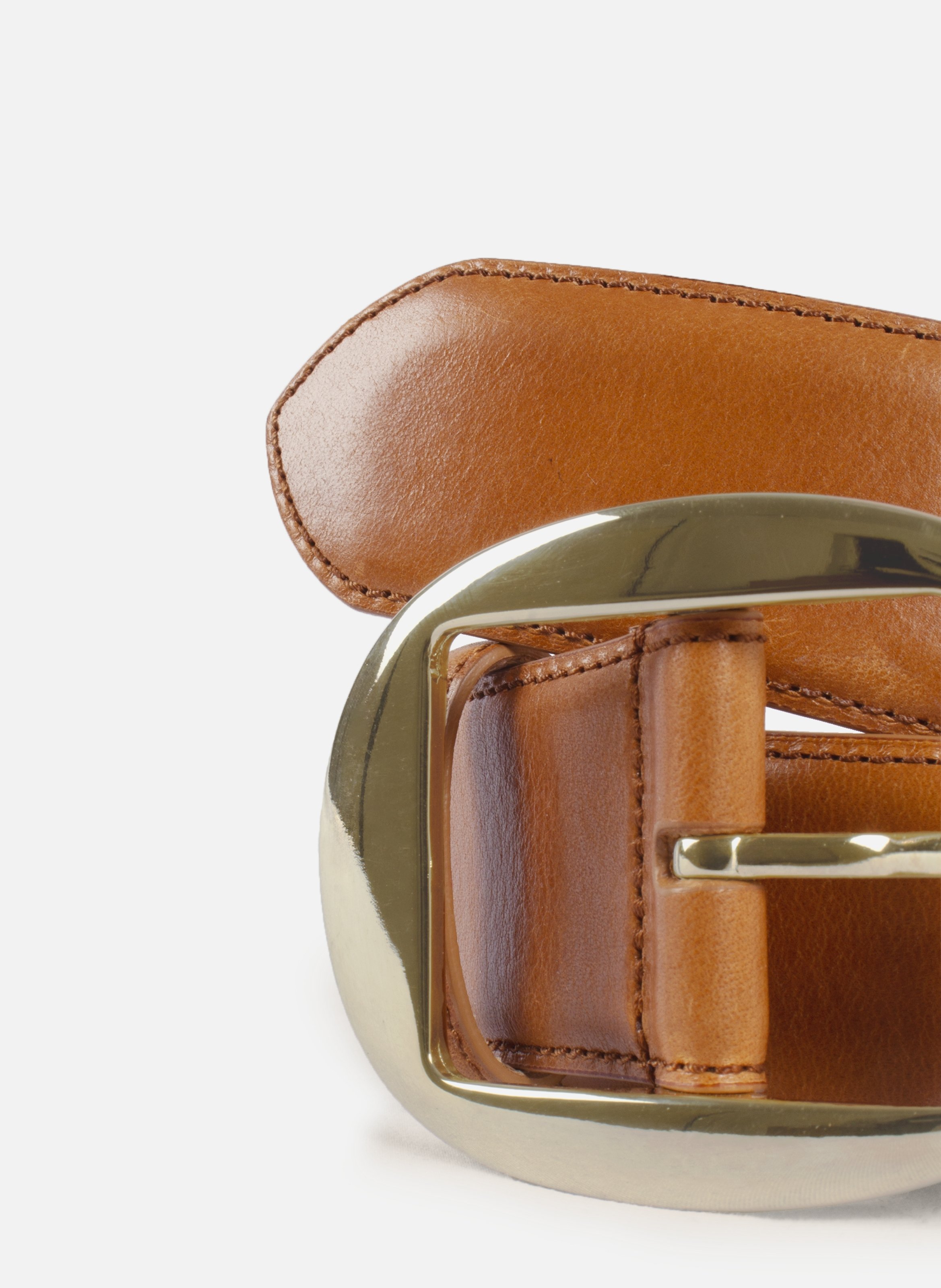 <b>Smooth Leather Camel Louise Belt</b> JULES & JENN Brown