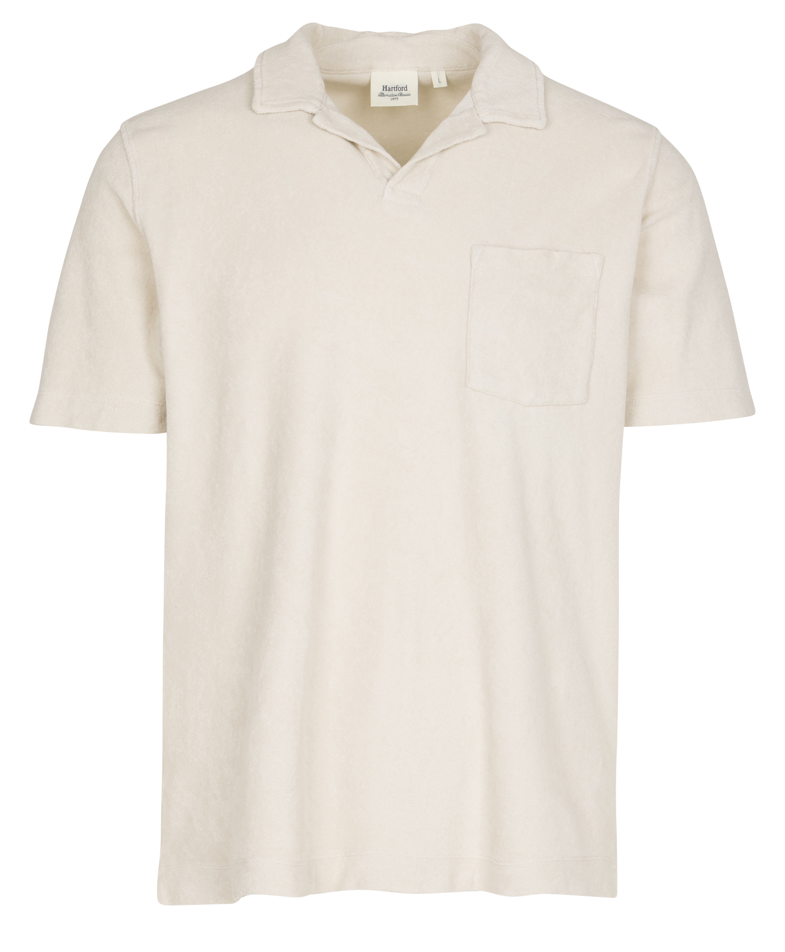 Rechte katoenen polo HARTFORD Grijs