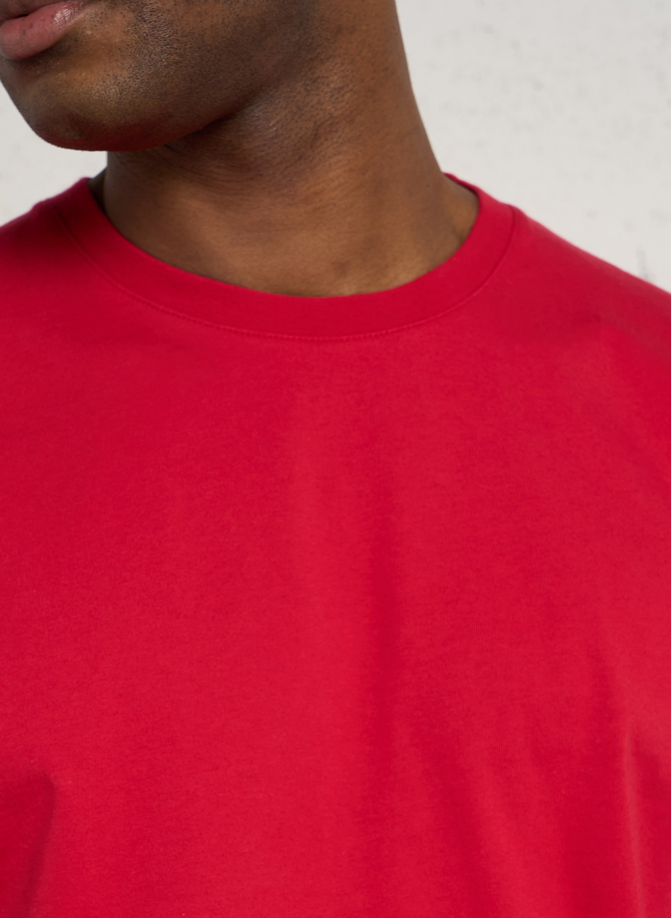 T-shirt col rond en coton biologique COLORFUL STANDARD Rouge