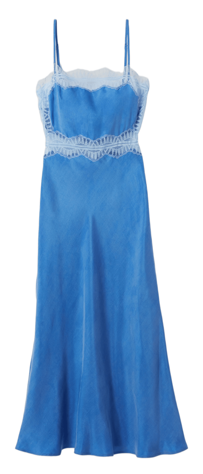 Lange, glanzende jurk CLAUDIE PIERLOT Blauw