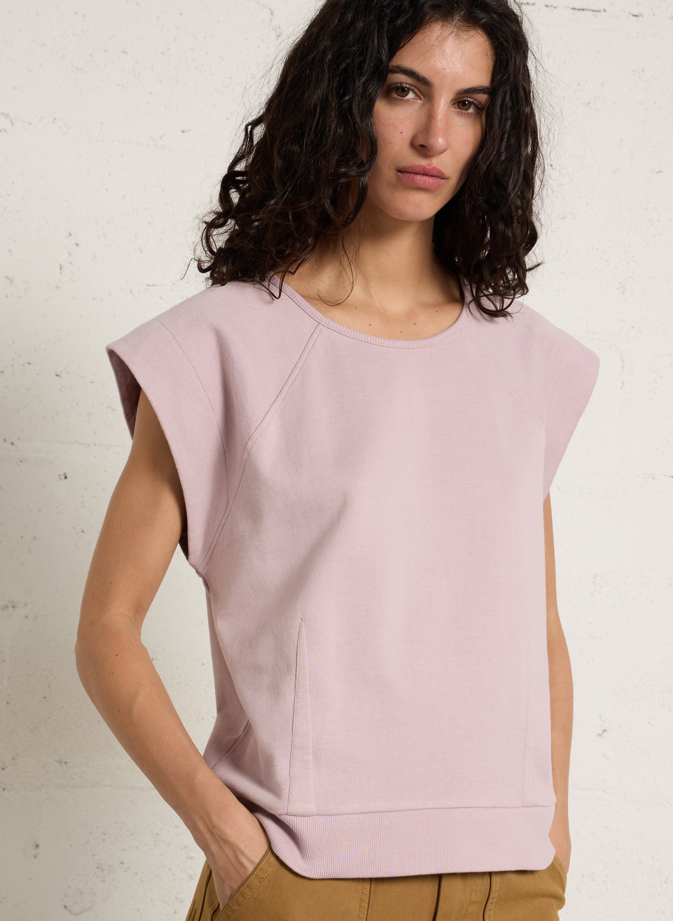 Round-neck organic cotton sweatshirt LEON & HARPER