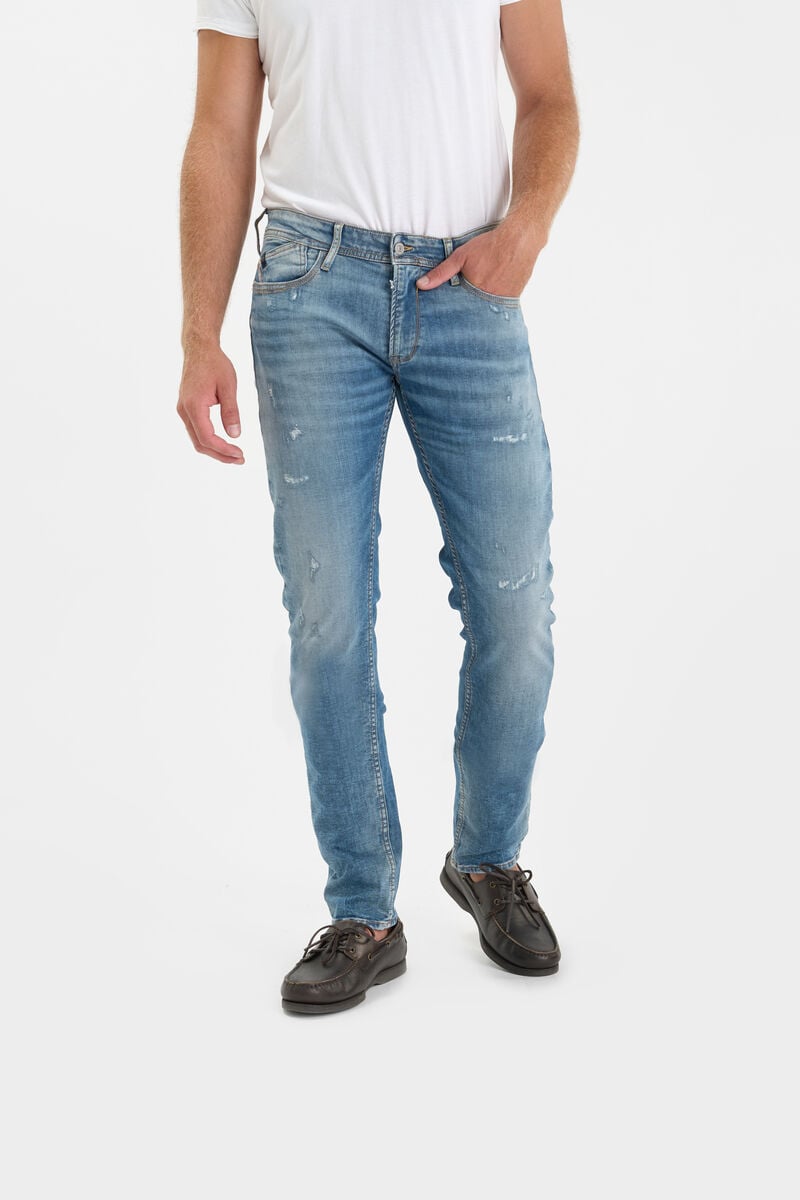 Slim blue jogg jeans 700/11, length 34 LE TEMPS DES CERISES Blue