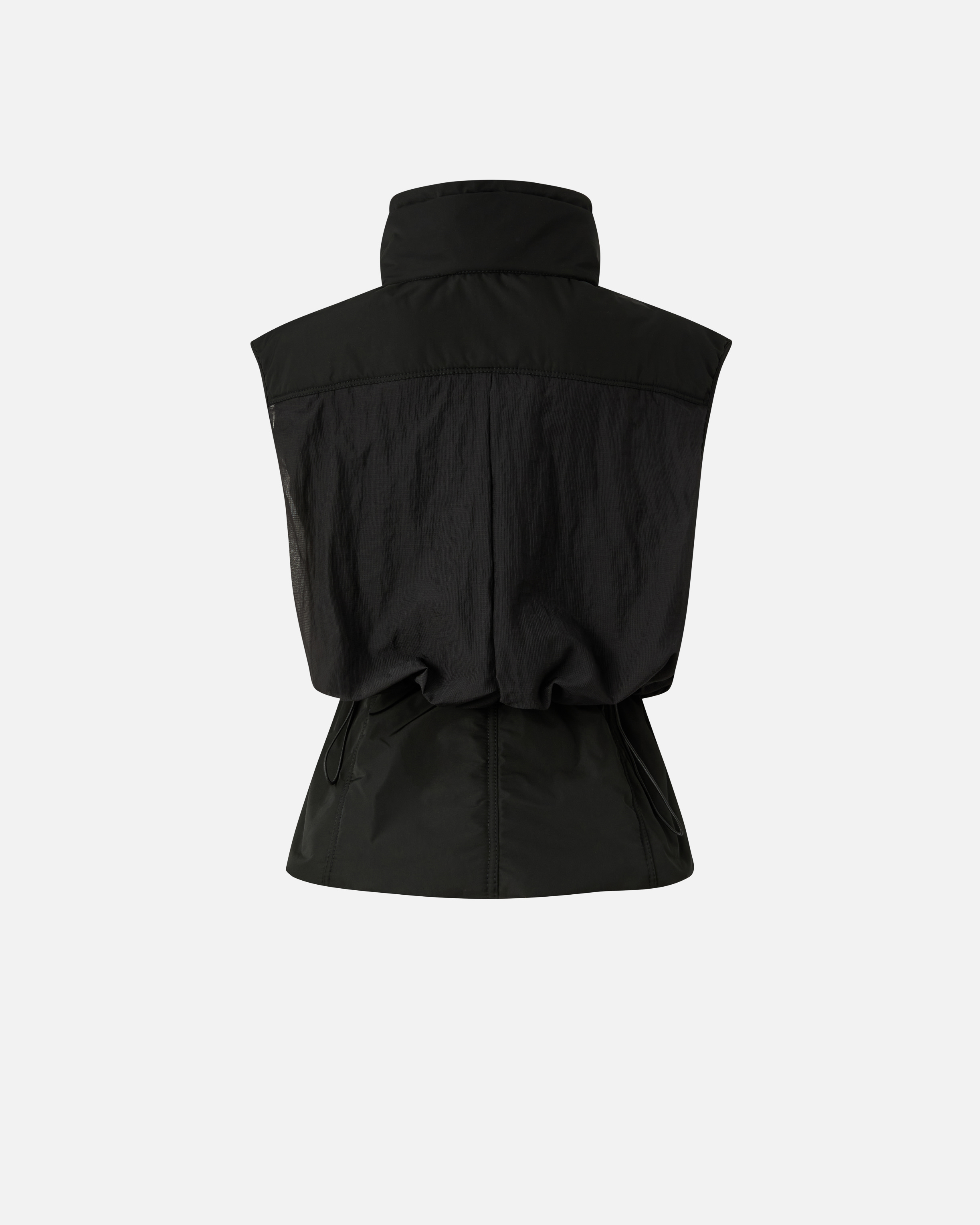 Doudoune sans manches avec cordon de serrage PINKO Noir