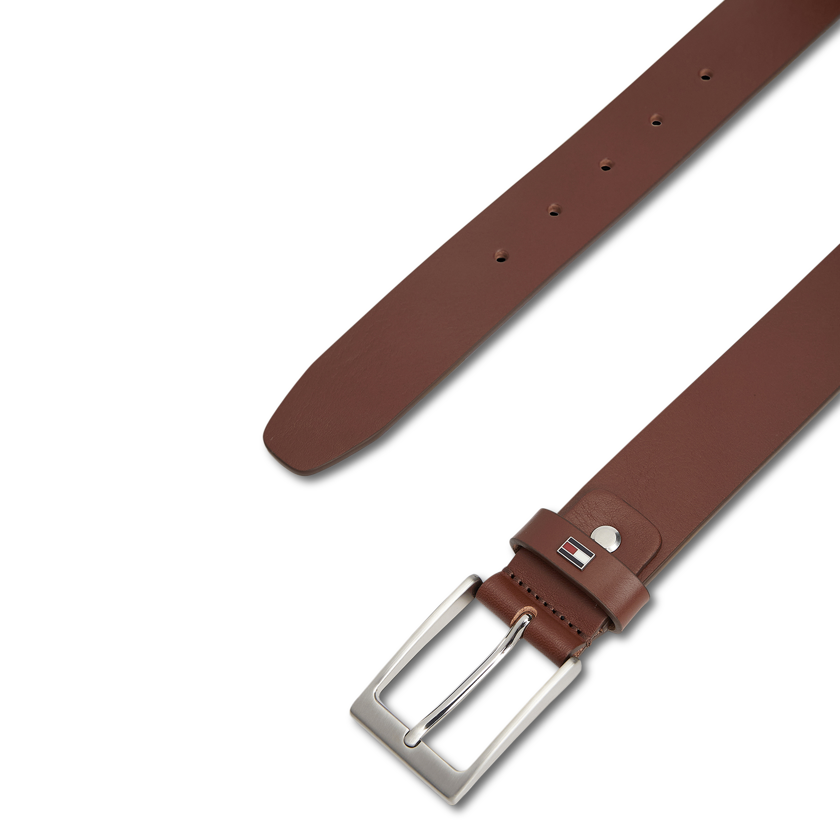 Ceinture ajustable en cuir TOMMY HILFIGER Marron
