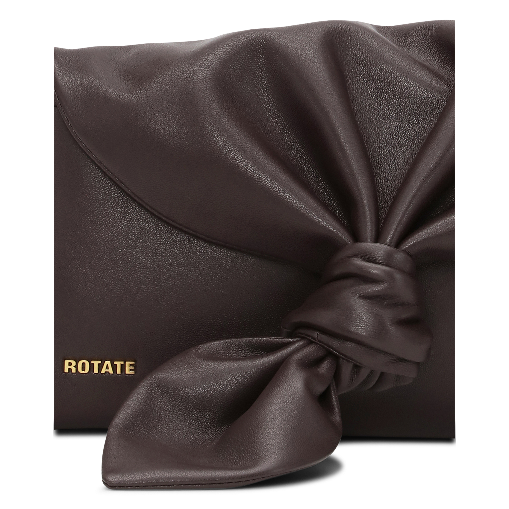 Sac porté épaule en cuir ROTATE Marron
