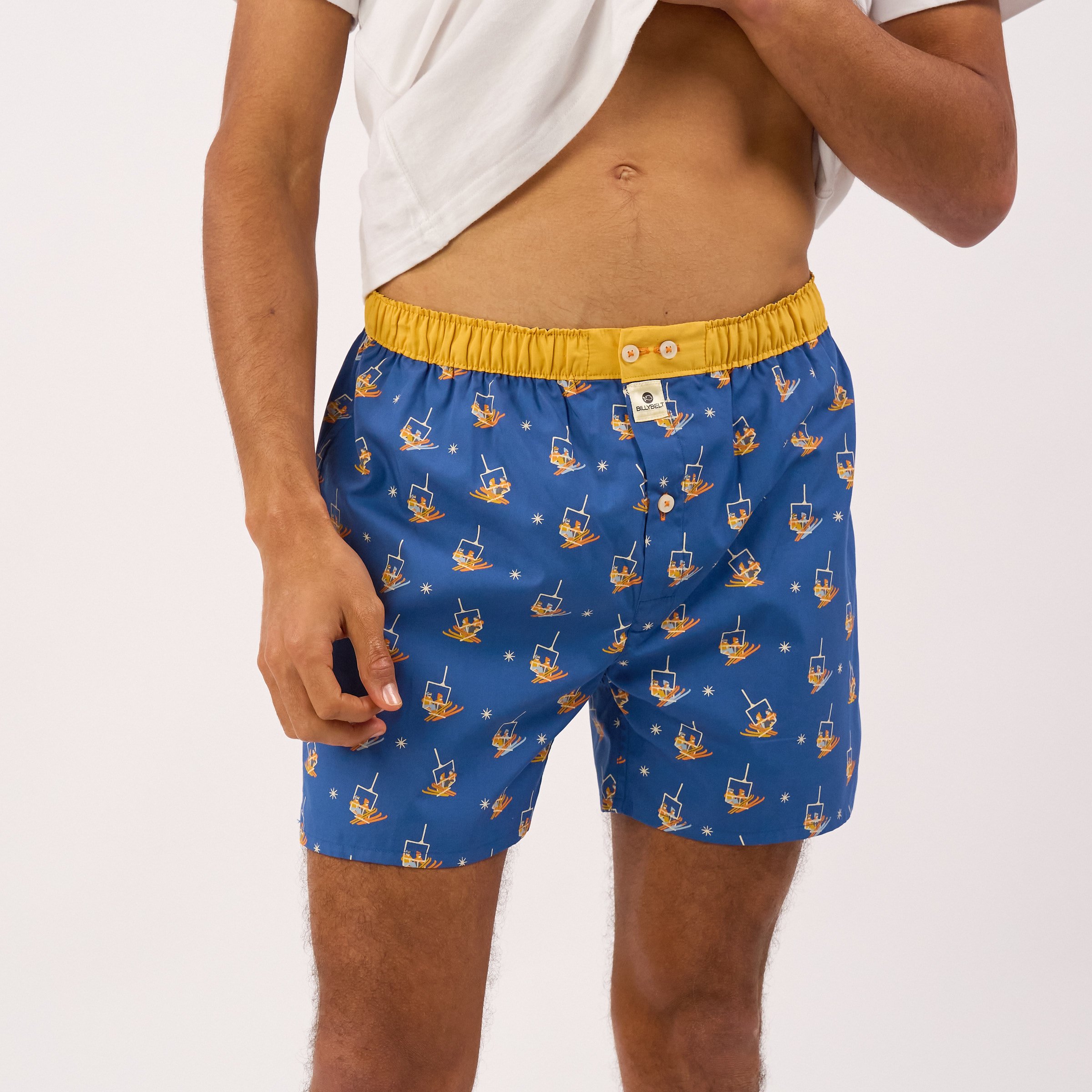 Organic cotton boxer shorts BILLYBELT Blue