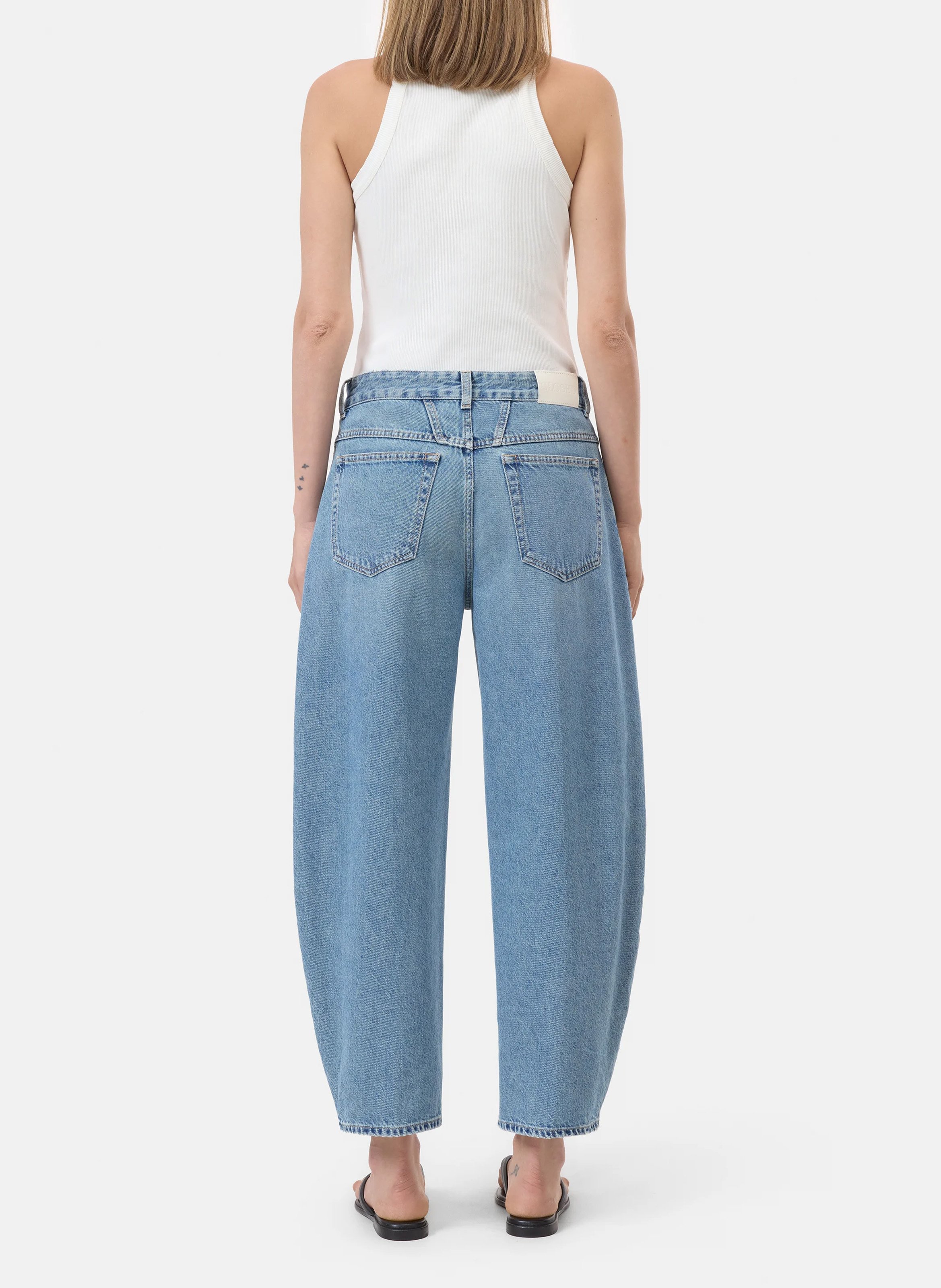 Balloon jeans in cotton and recycled cotton CLOSED Blue