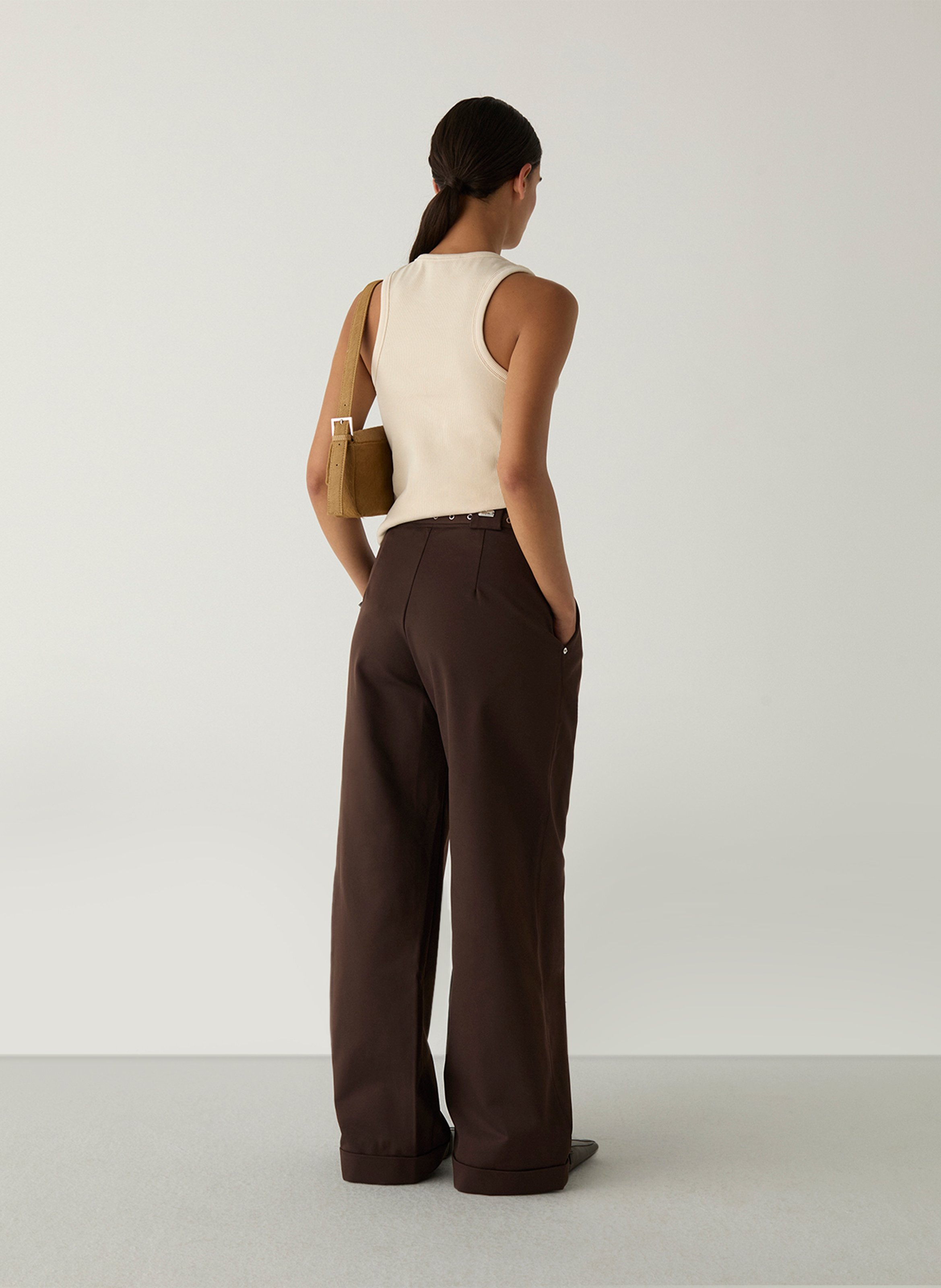 Wide-leg pants LAAGAM Brown