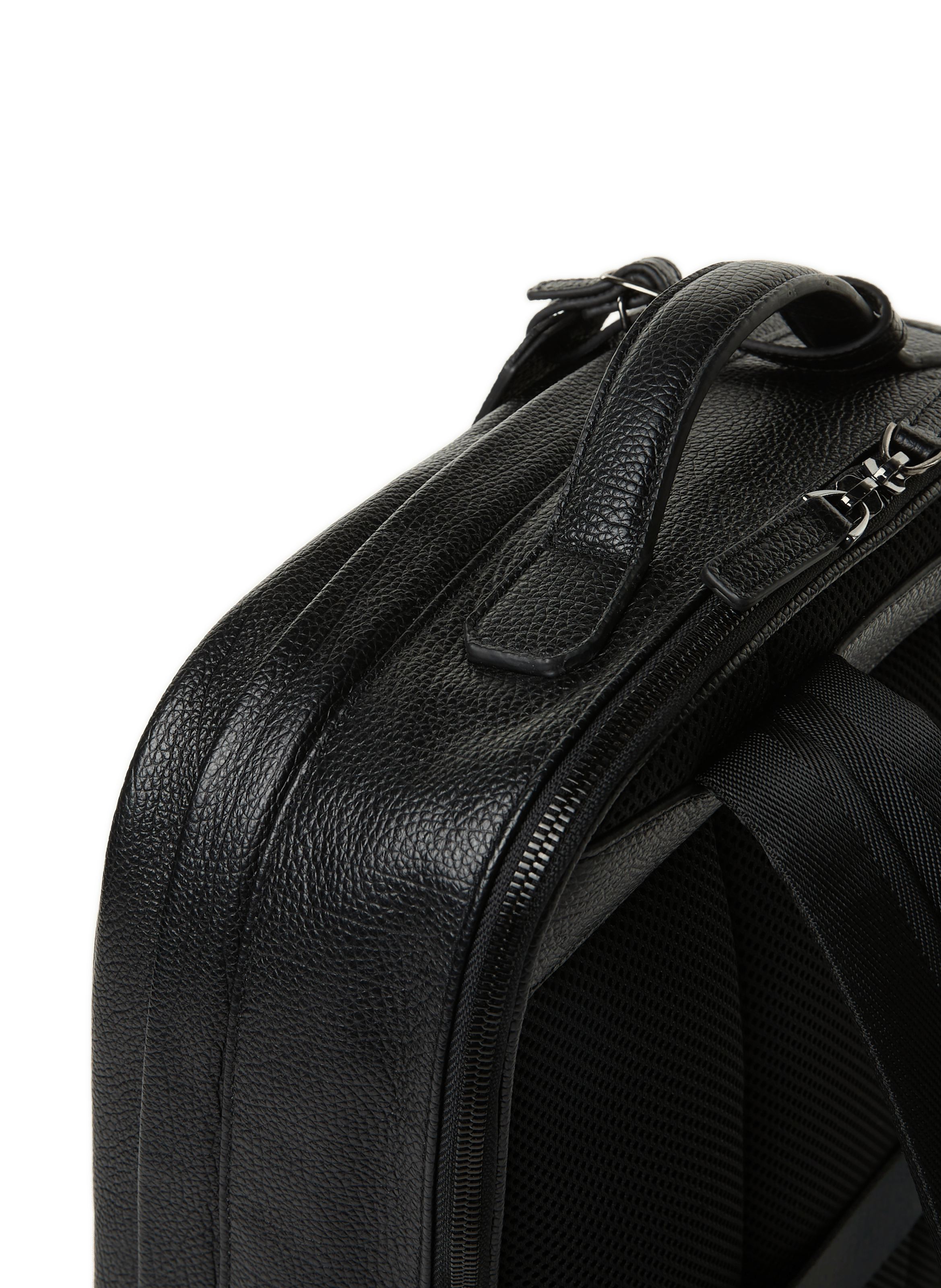 Grained leather backpack SAISON 1865 Black