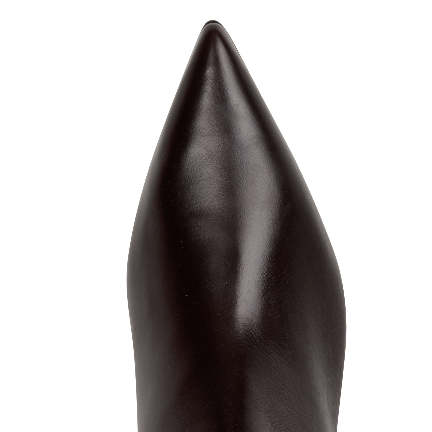 Leather mid-calf boots with pointed toe BILLI BI Brown