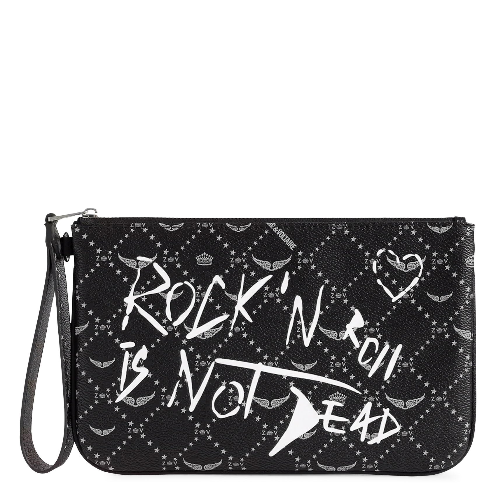 Pochette zippée à motifs ZADIG&VOLTAIRE Noir