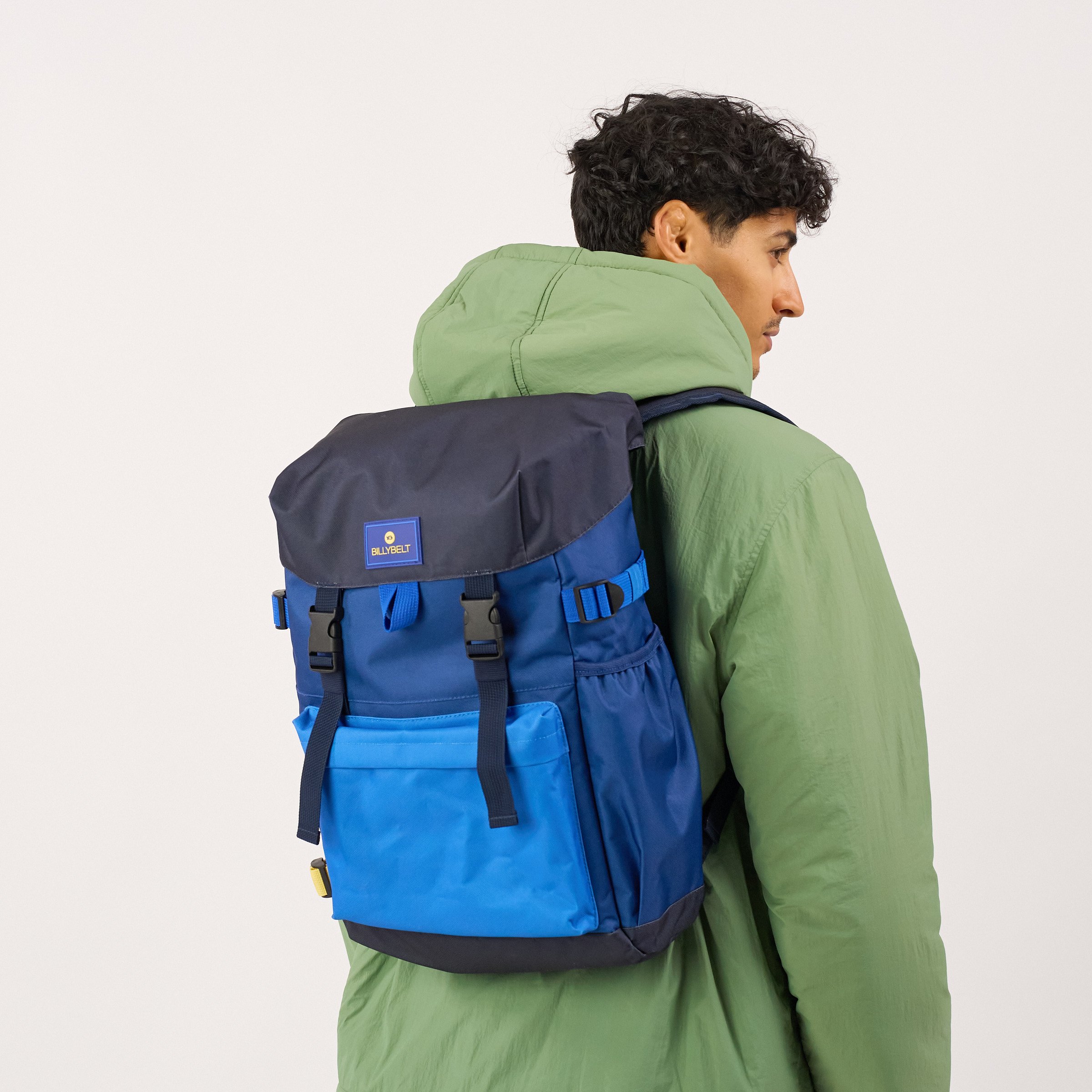 Recycled polyester backpack | Blue BILLYBELT Men