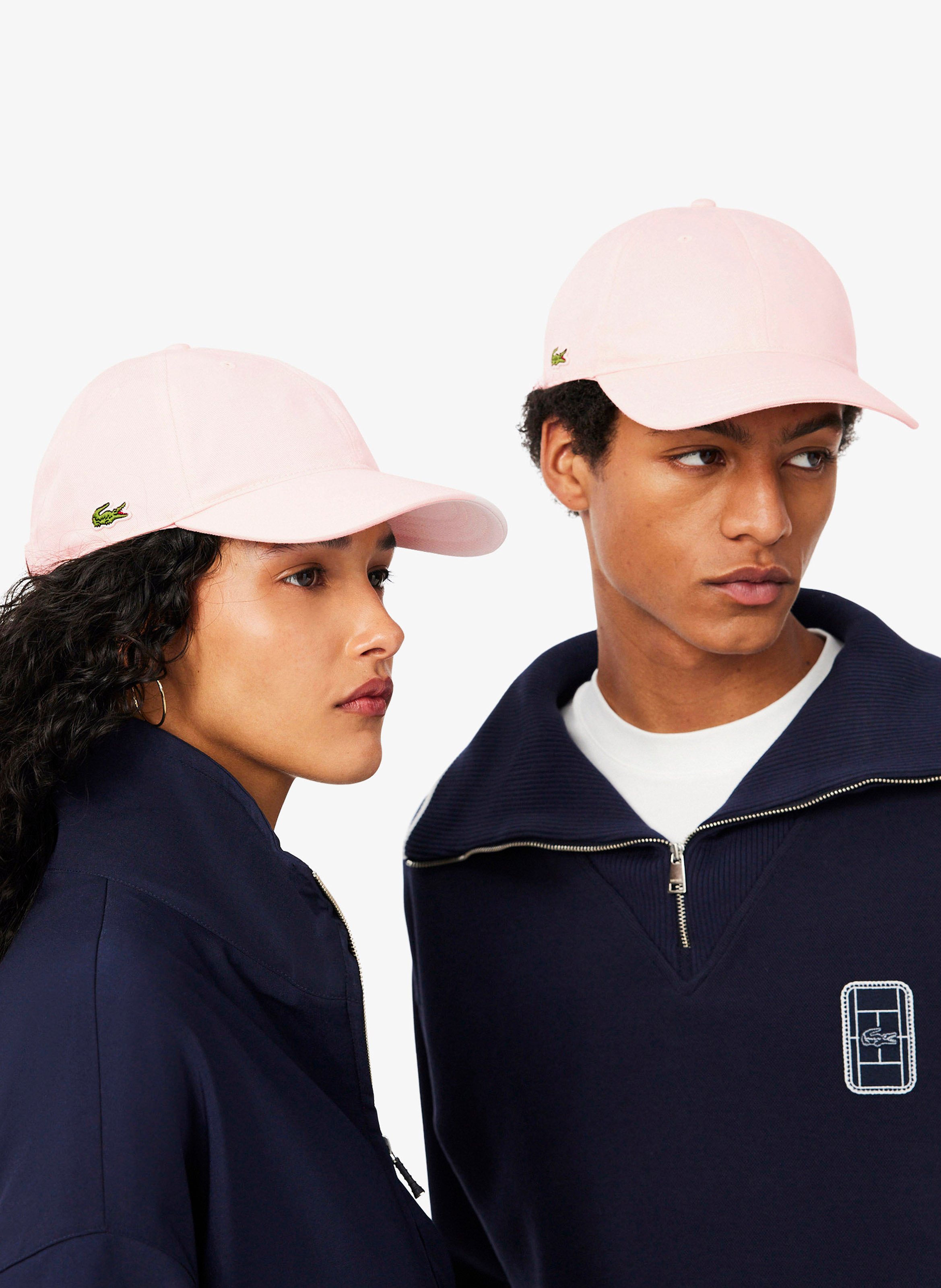 Casquette réglable brodée en coton LACOSTE