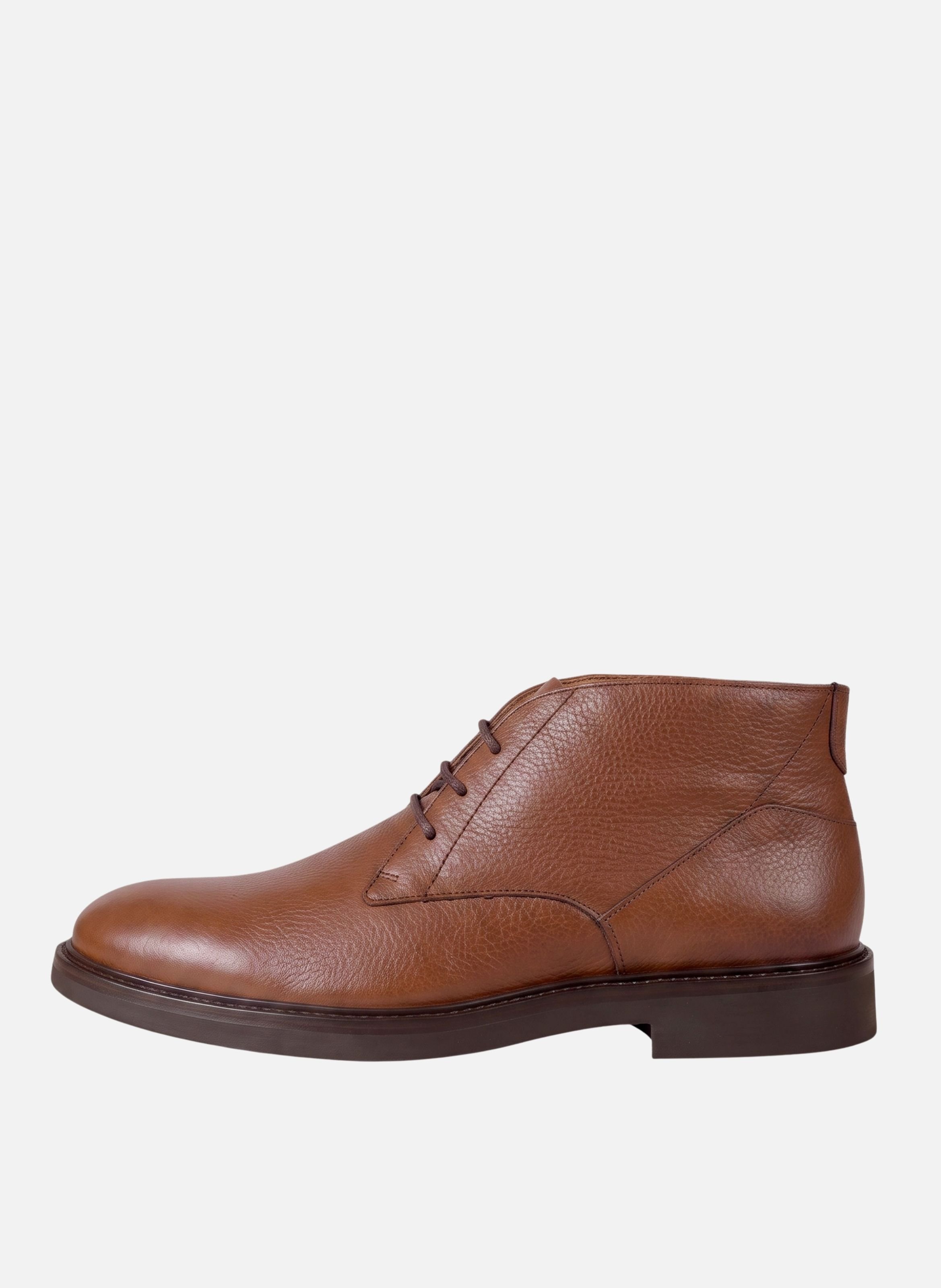 Desert boots gomme côme cuir grainé JULES & JENN Beige