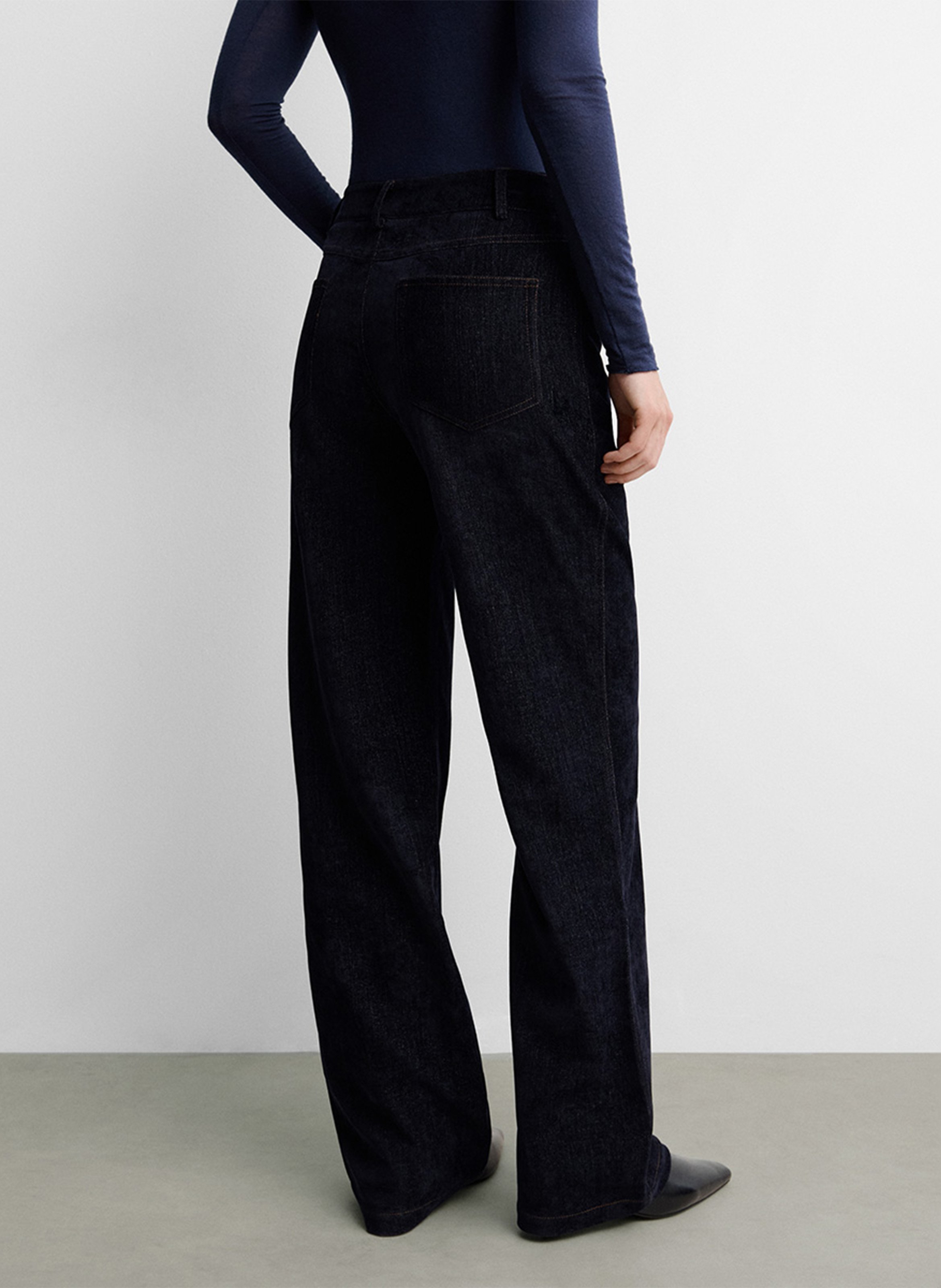 High Waist Straight Cut Jeans SIMORRA Blau