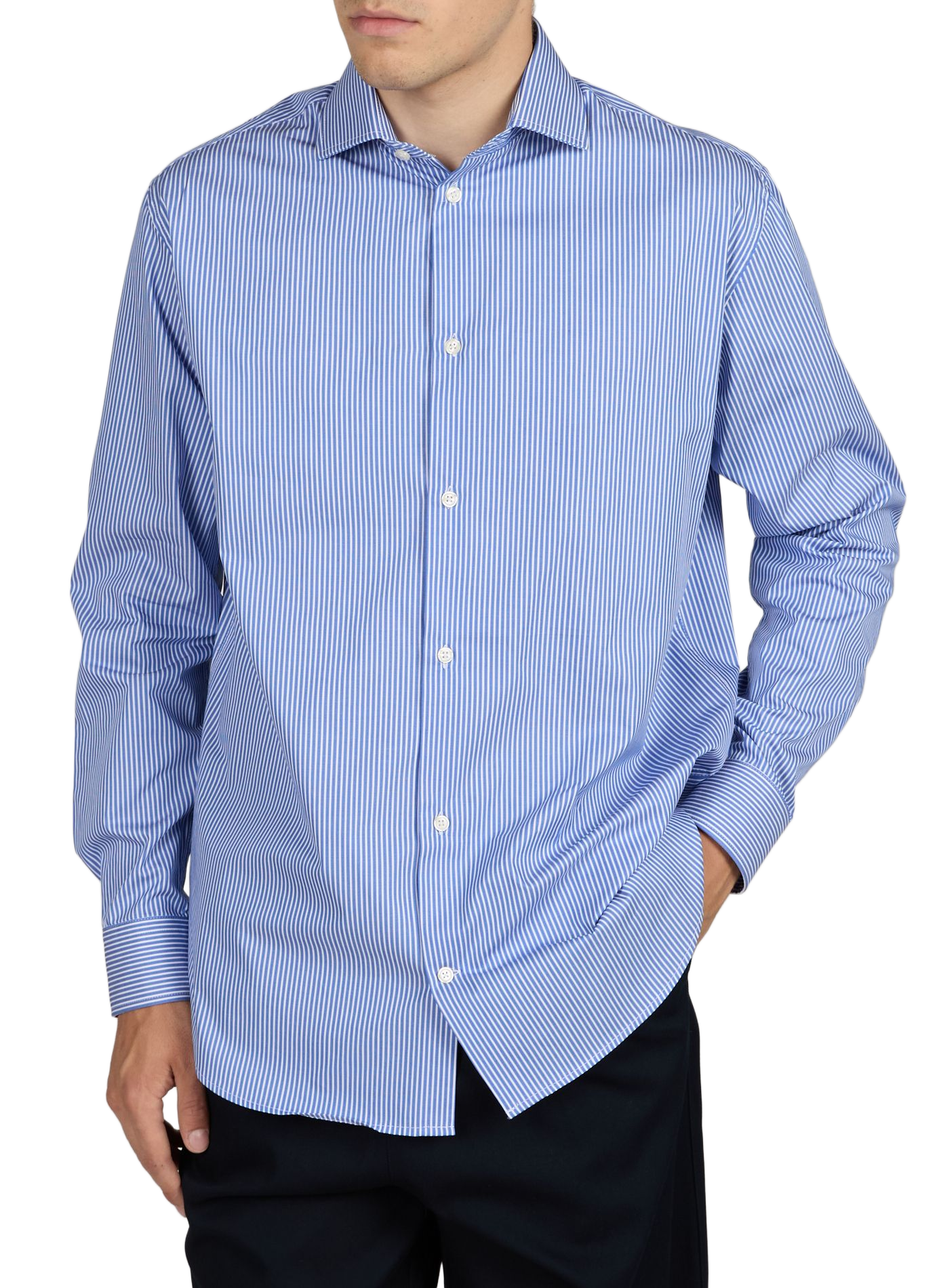 Straight iyu-d cotton shirt iyu-d AU PRINTEMPS PARIS Blue
