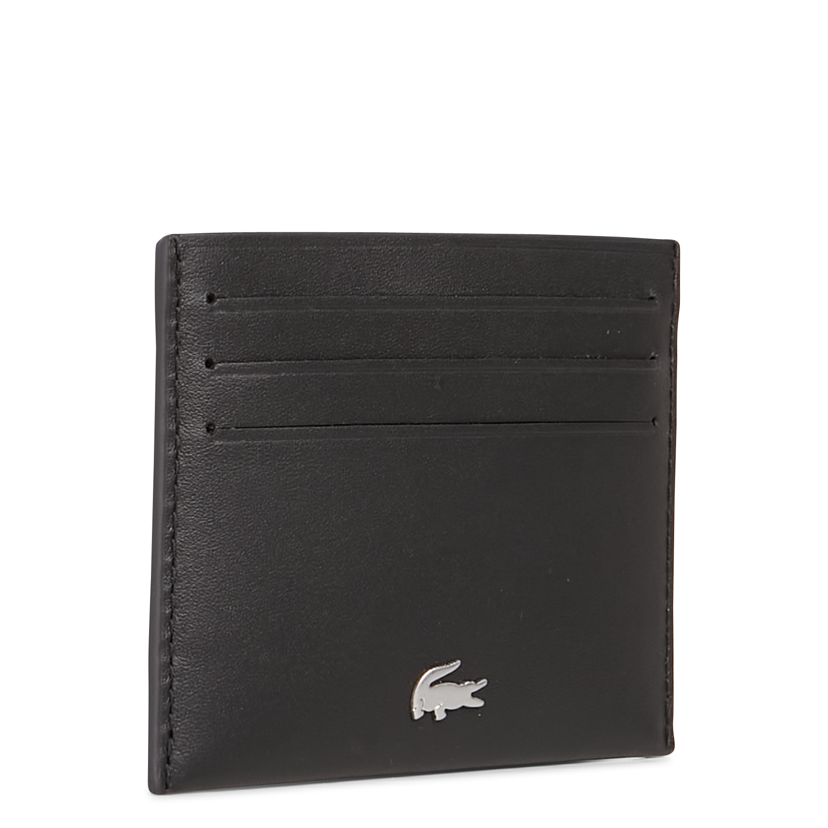 Porte-cartes en cuir LACOSTE Noir