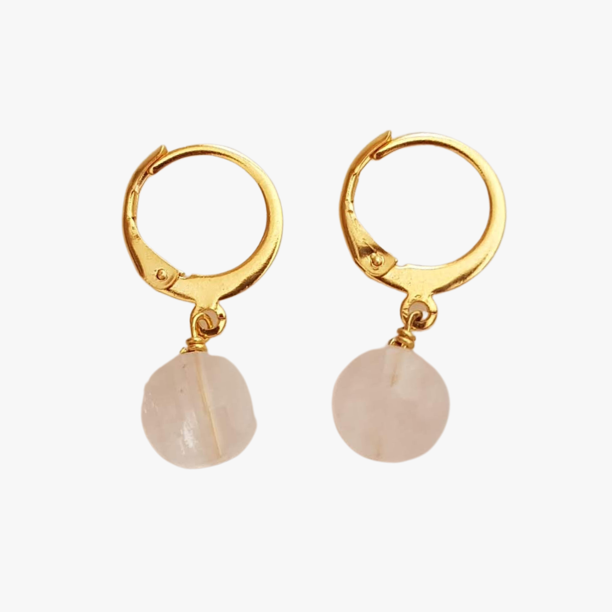 Quartz earrings GINANDGER Blue