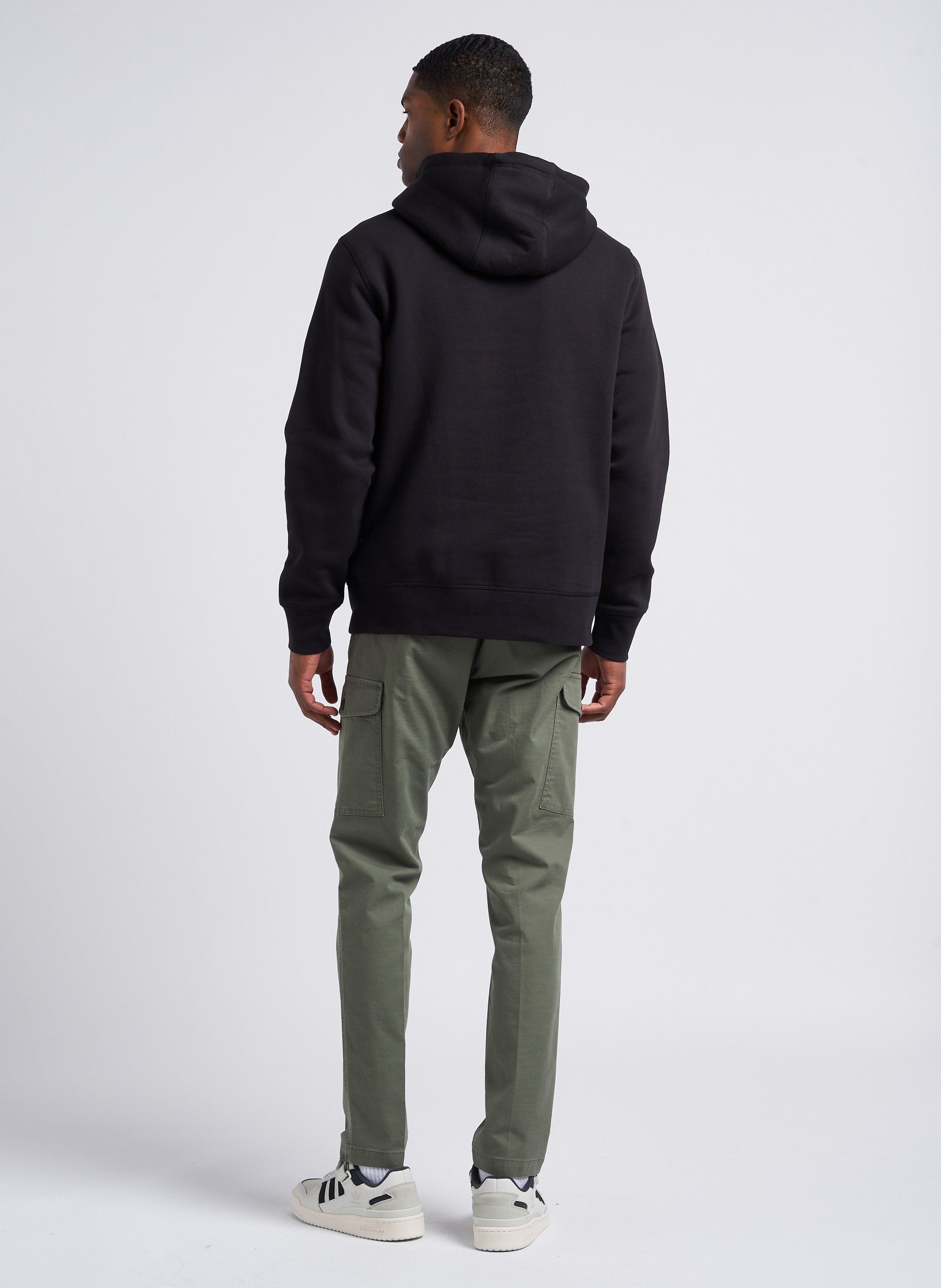 Sweat à capuche regular-fit brodé en molleton TOMMY HILFIGER Noir