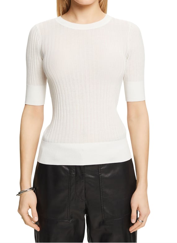 Trui met ronde hals Off white Esprit Dames Place des Tendances
