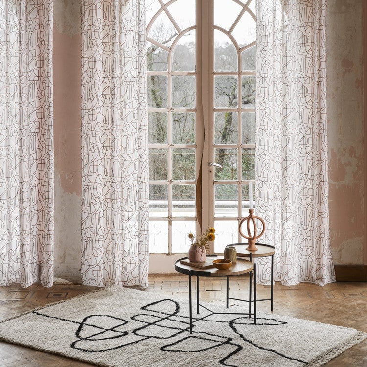 Eyelet curtain MADURA White