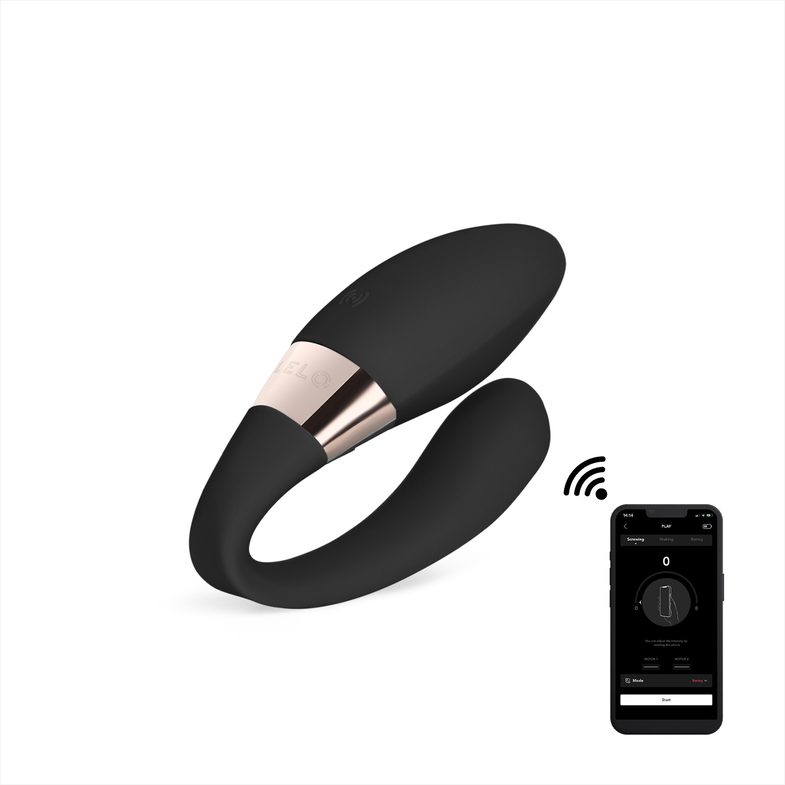 Women's sex toys for couples connected to an app LELO Noir