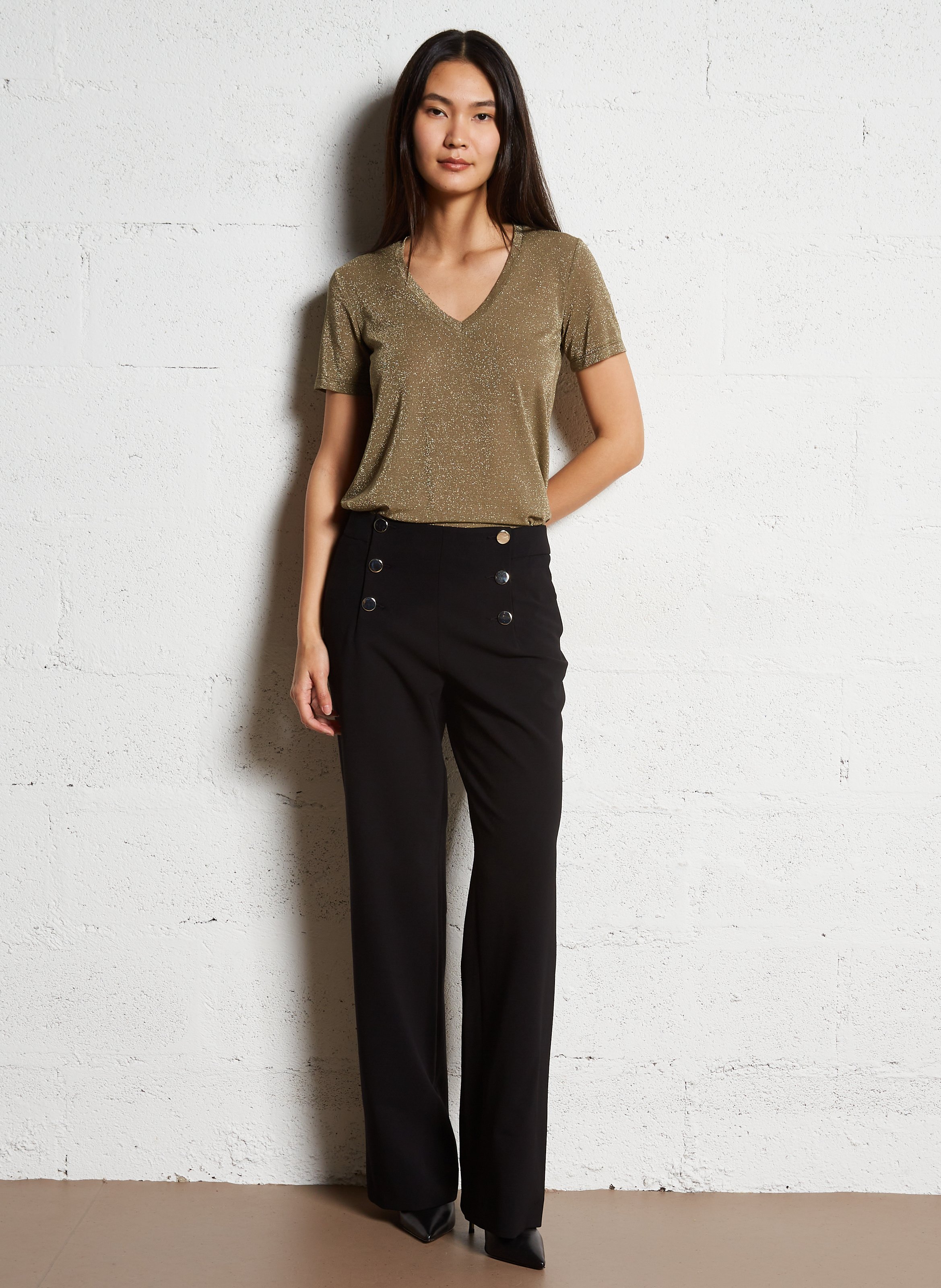 Straight-leg pants MAISON 123 Black