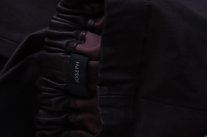 Slim leather pants JOSEPH - Seconde Main Brown