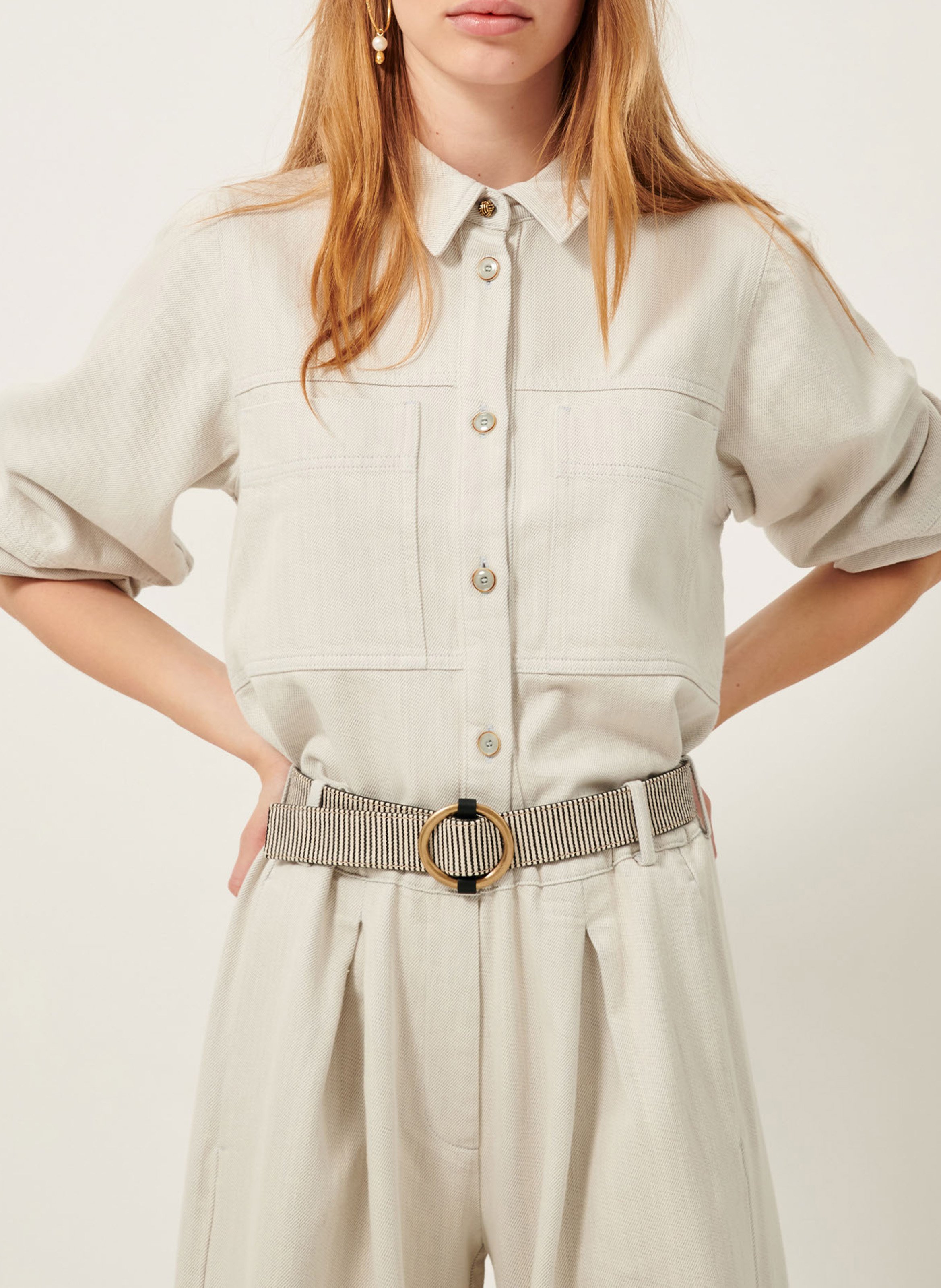 Denim jacket with classic collar SESSUN