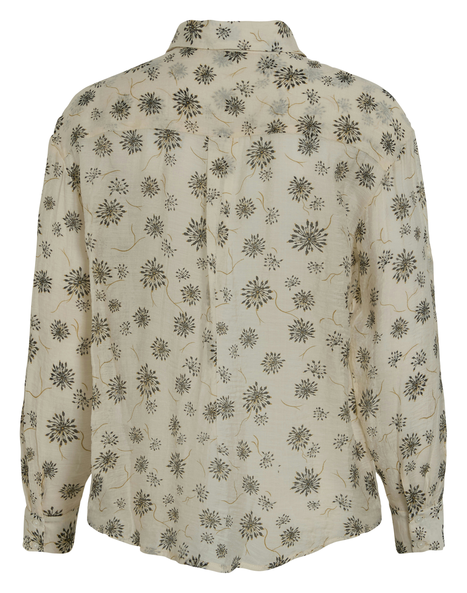 Gerade geschnittene Bluse aus bedruckter Viskose VILA Beige