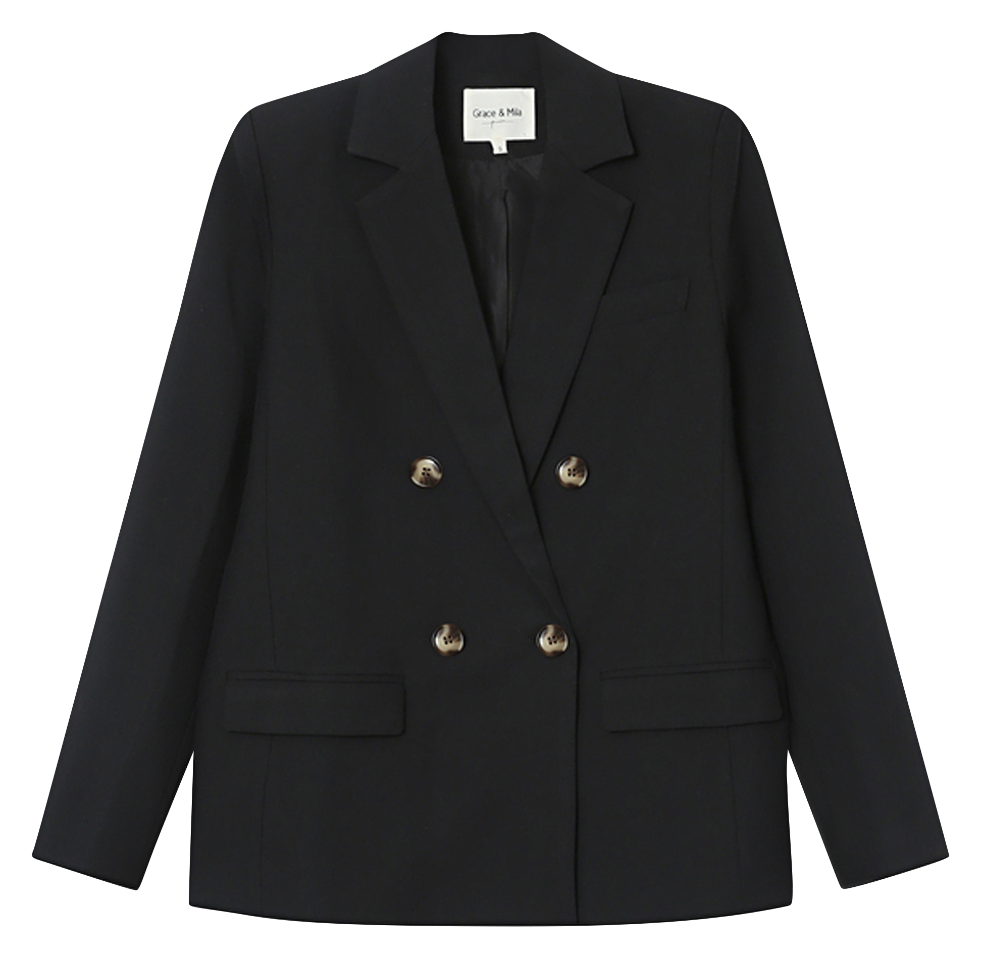 Loose-fit suit jacket GRACE ET MILA Black