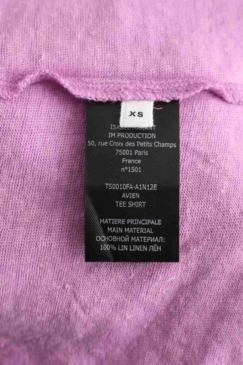Sleeveless linen top ISABEL MARANT ÉTOILE - SECONDE MAIN Purple