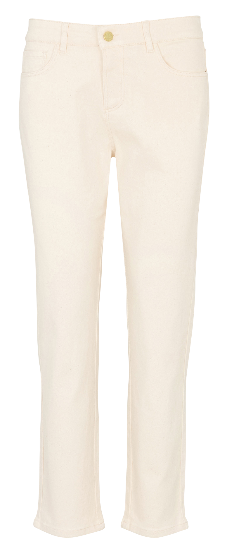 Jean droit en coton mélangé I CODE Blanc