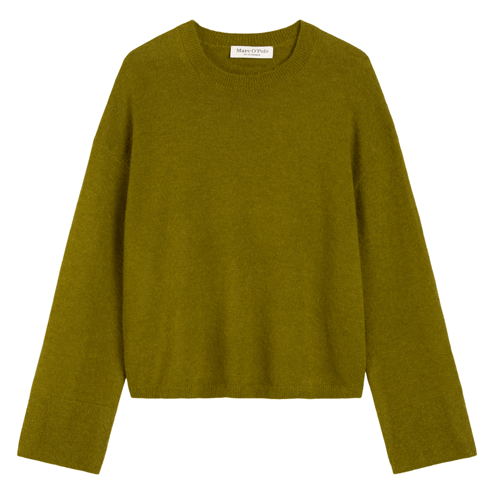 Jersey oversize de punto con cuello redondo MARC O'POLO Caqui