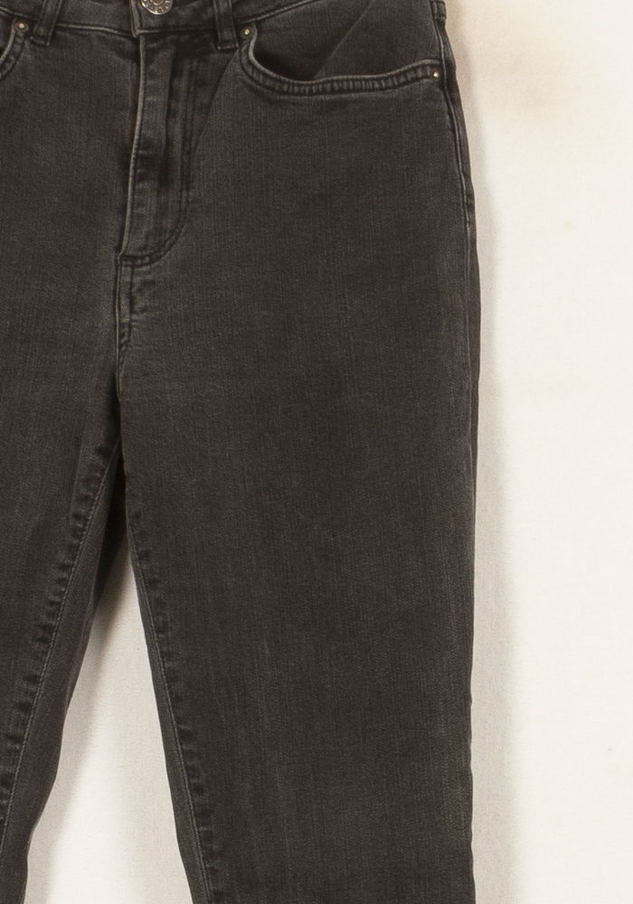 Cropped slim jeans with studs ACNE STUDIOS - Seconde Main Grey