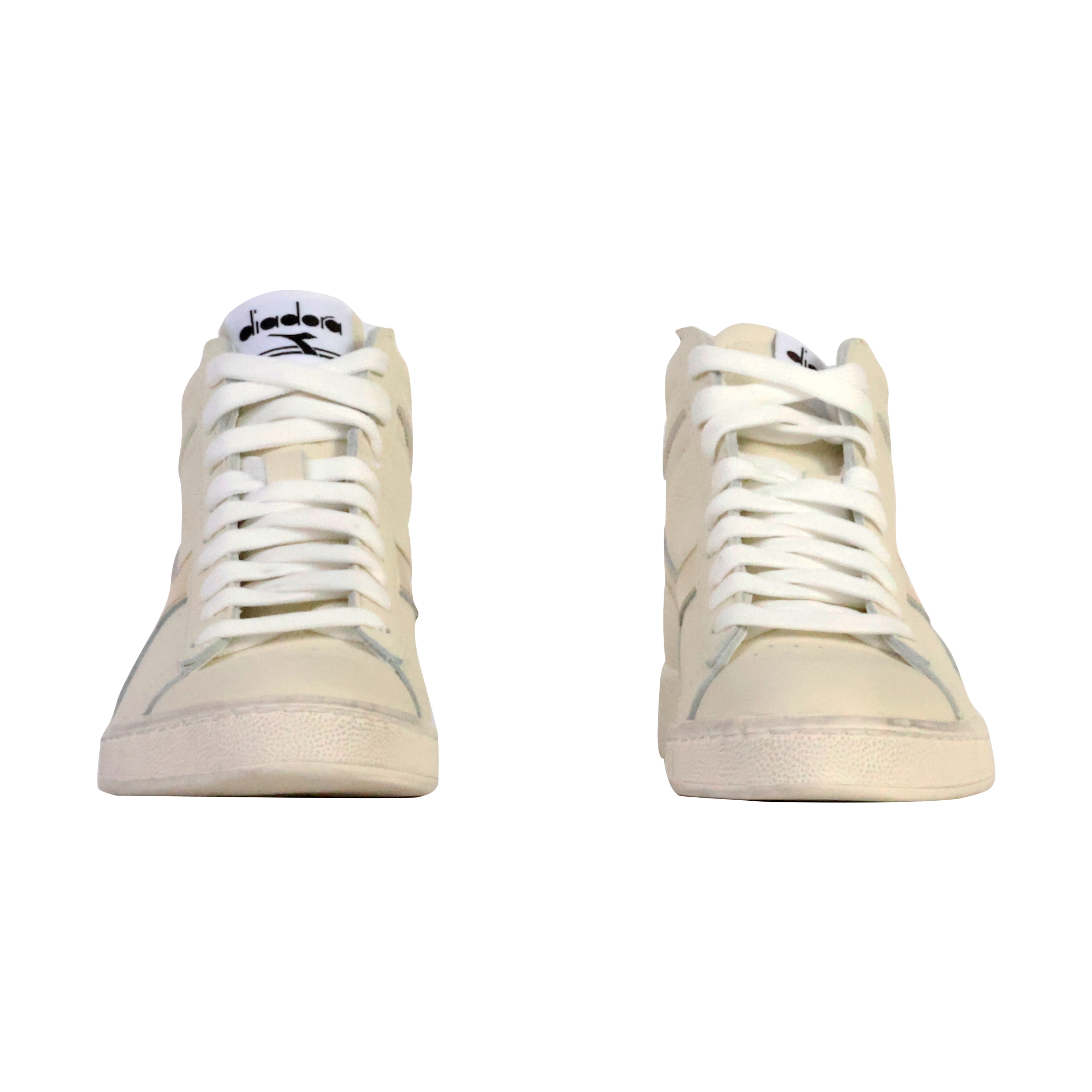 High-top leather sneakers  game l high waxed metal wn DIADORA White