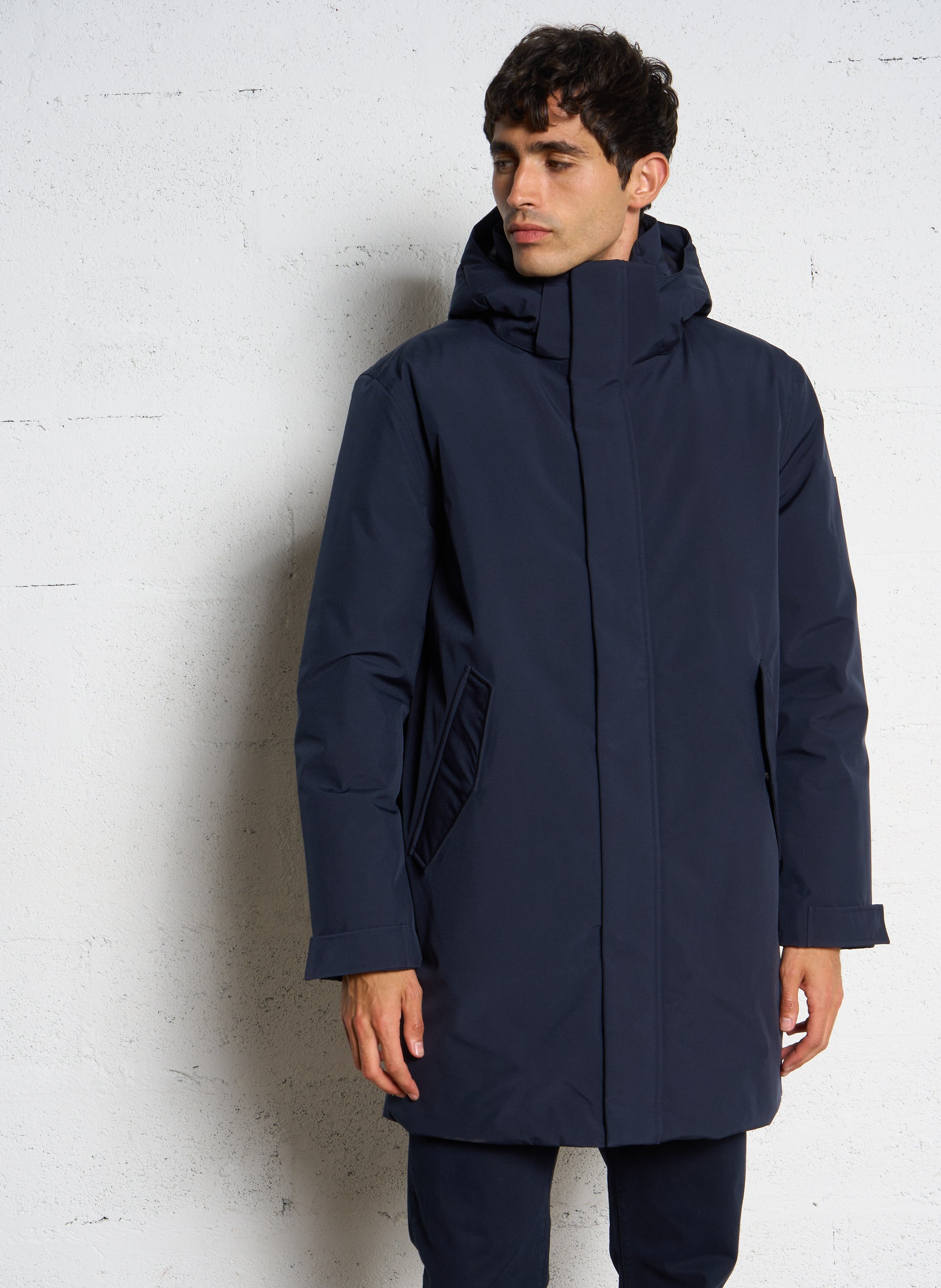 Parka imperméable col montant ARMOR LUX Bleu