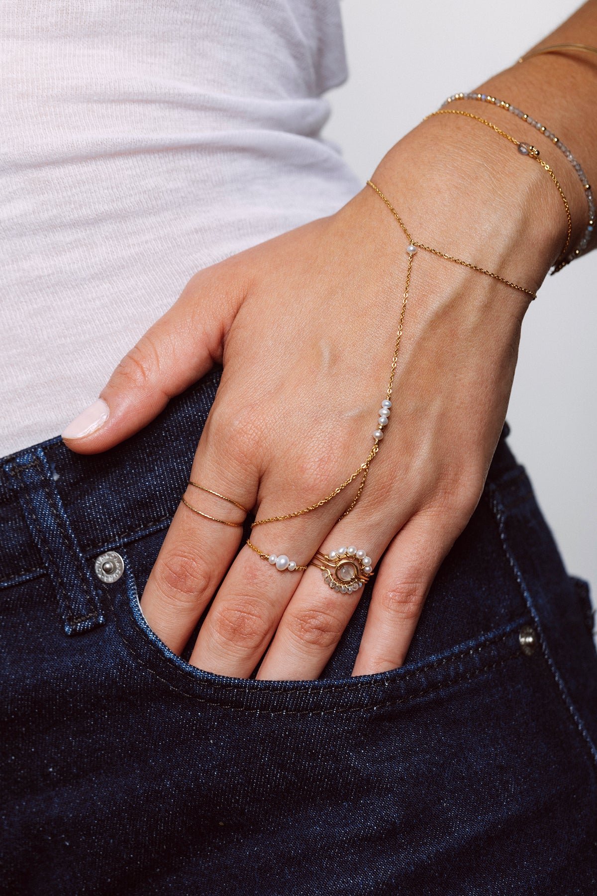 Ring - labradorite YAY Golden