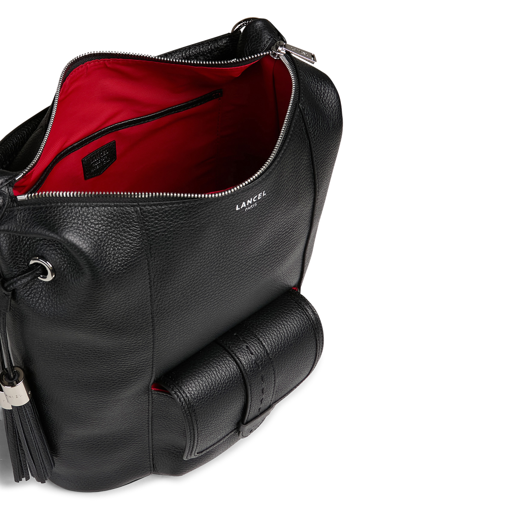 Sac porté épaule en cuir LANCEL Noir